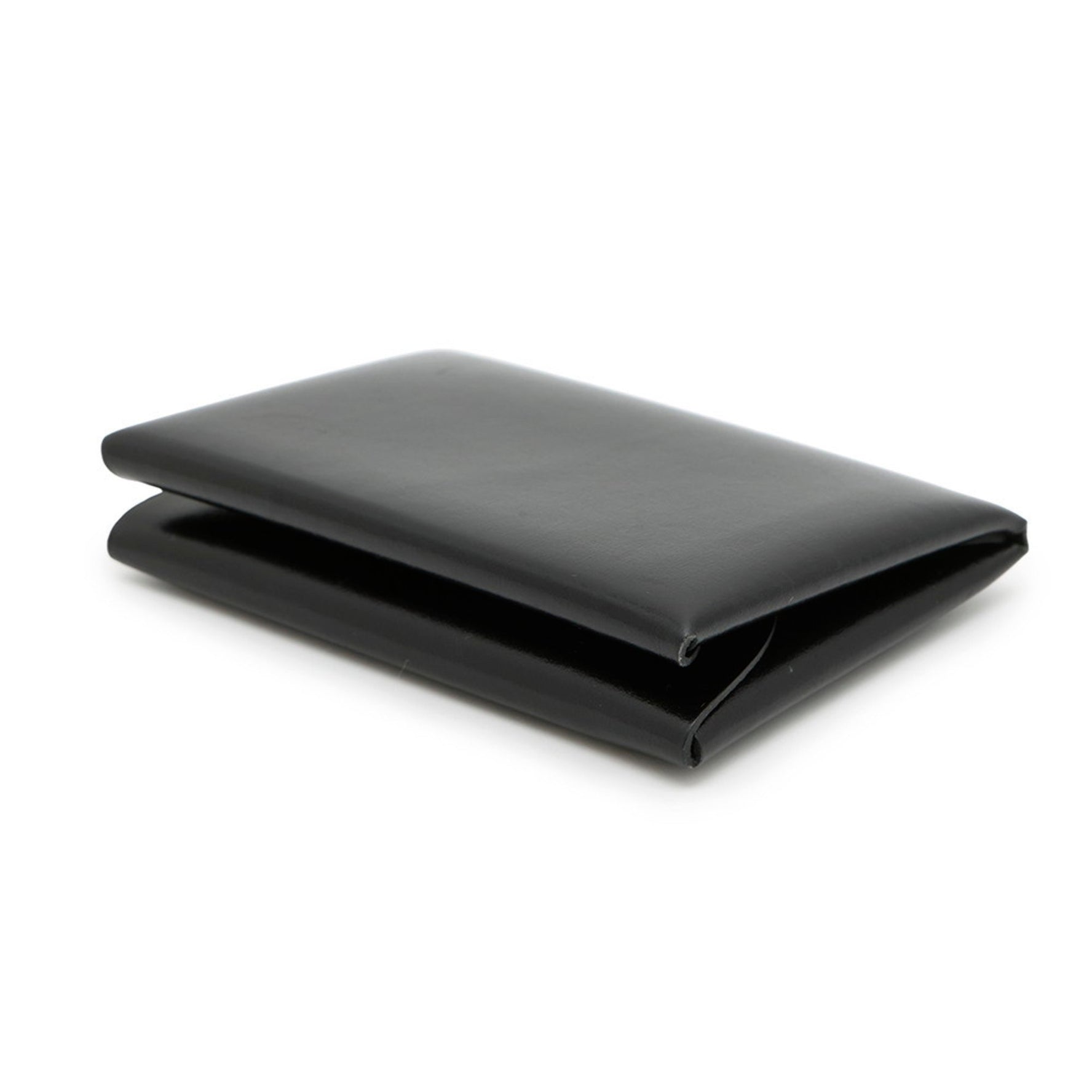 Hermes Hermès Calvi Duo Wallet/Coin Case, Black Box Calf Leather, W Stamped Wallet,