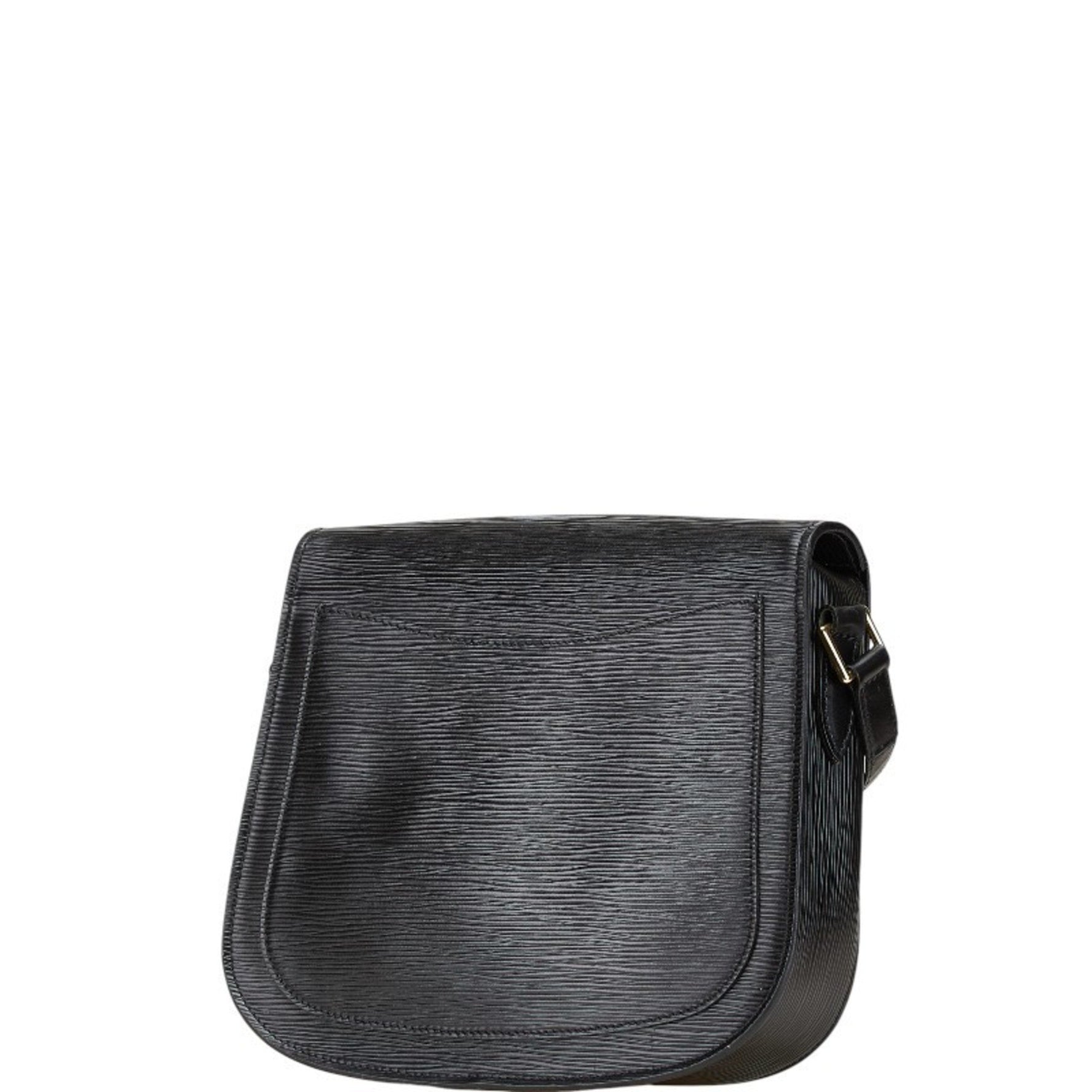 Louis Vuitton Epi Saint-Cloud Crossbody Shoulder Bag Noir Black Leather