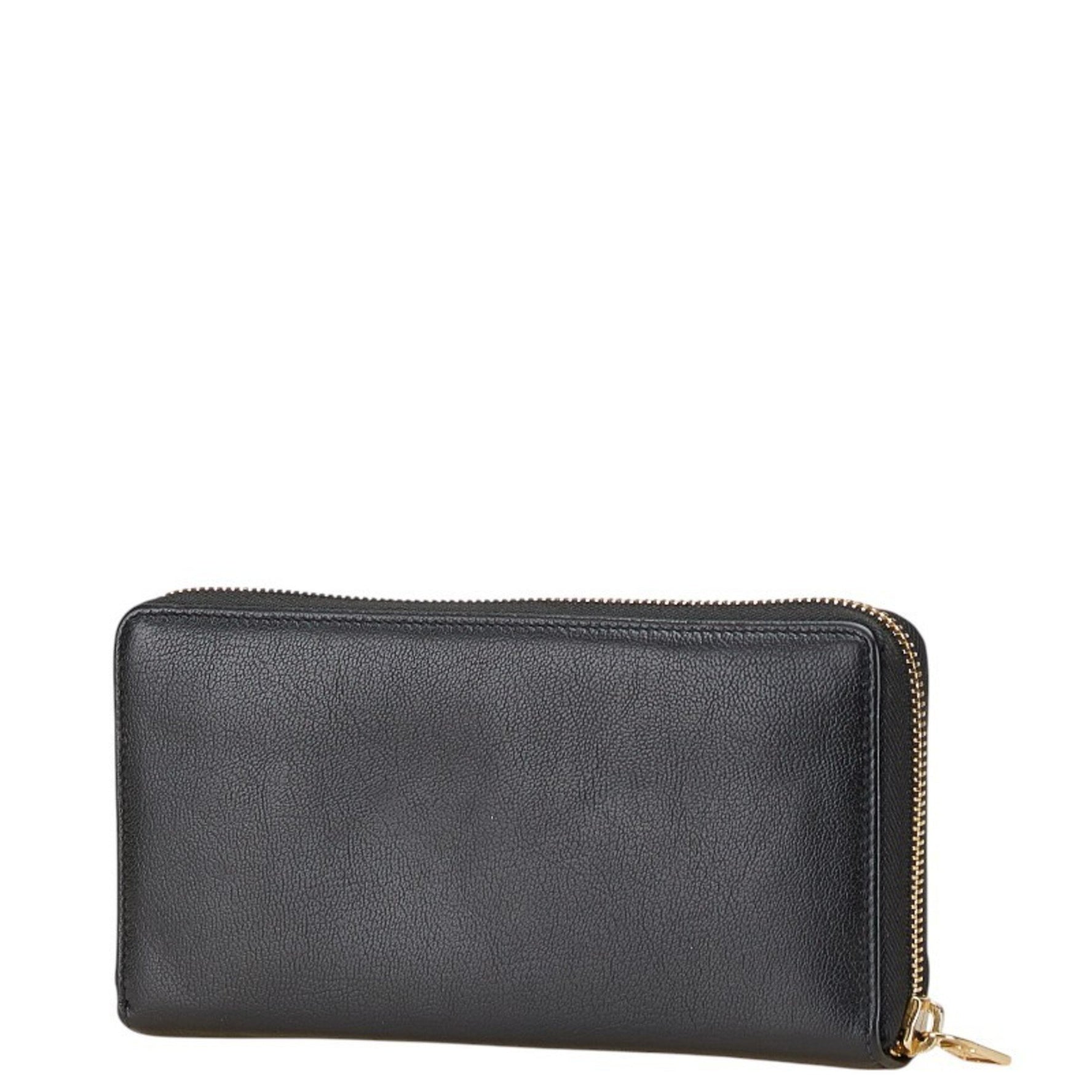 Saint Laurent YSL logo long wallet leather