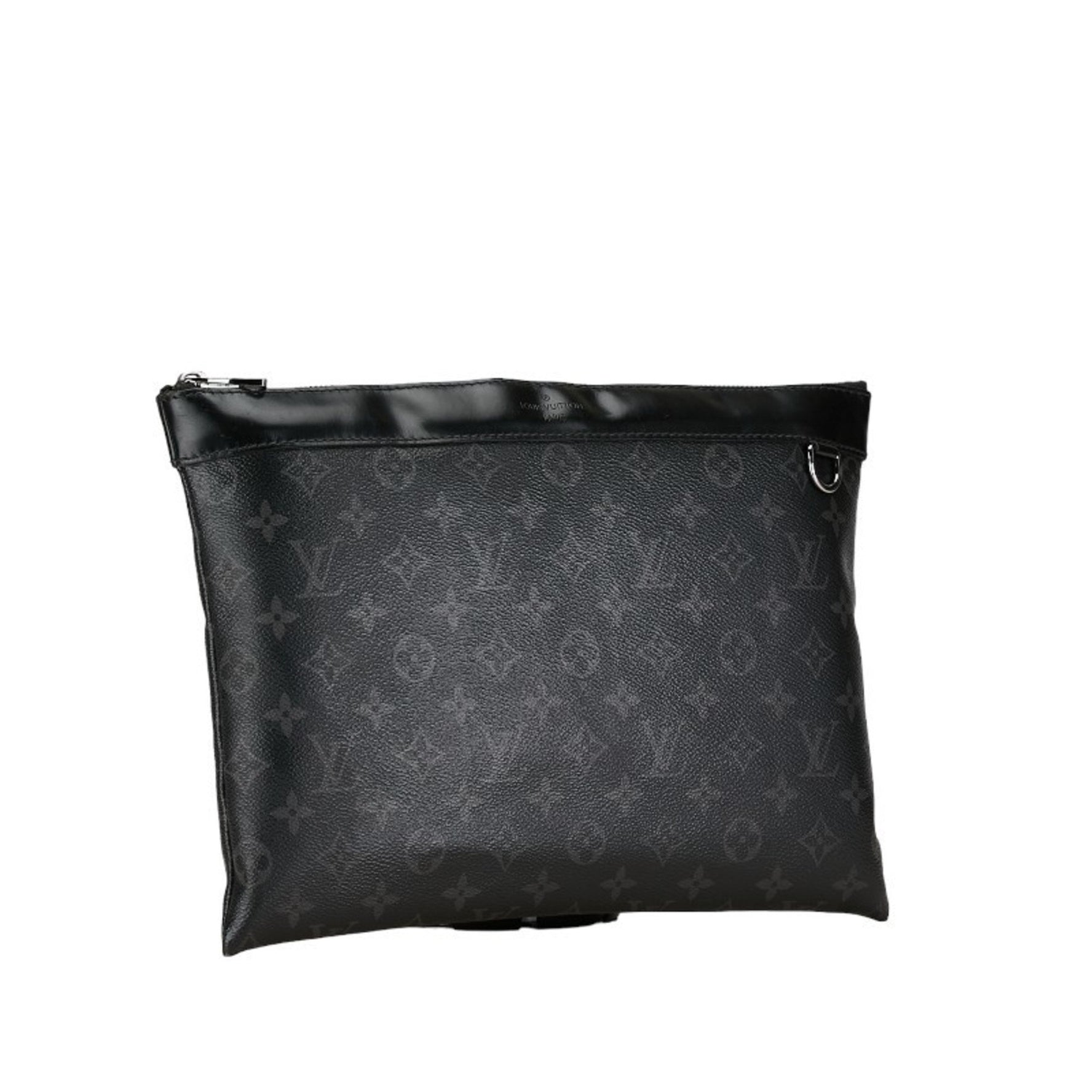 Louis Vuitton Monogram Eclipse Pochette Discovery Clutch Bag PVC Leather