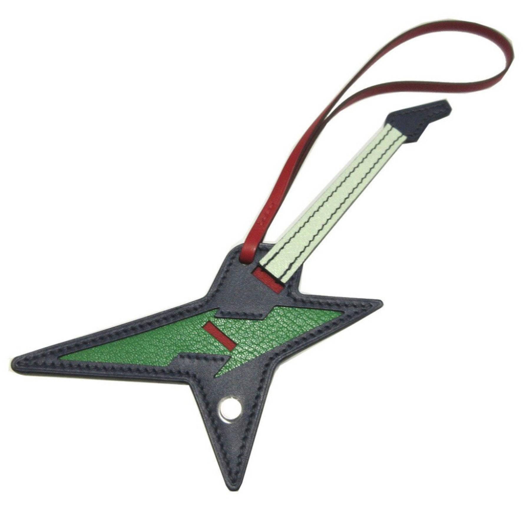 Unused Hermès Rock Charm, B Stamp (Made in 2023), Tadelakt, Shamqila, Chevre, Swift, Blue Saphir, Bamboo, Vertifiz, Loose Piment, Bag Keychain