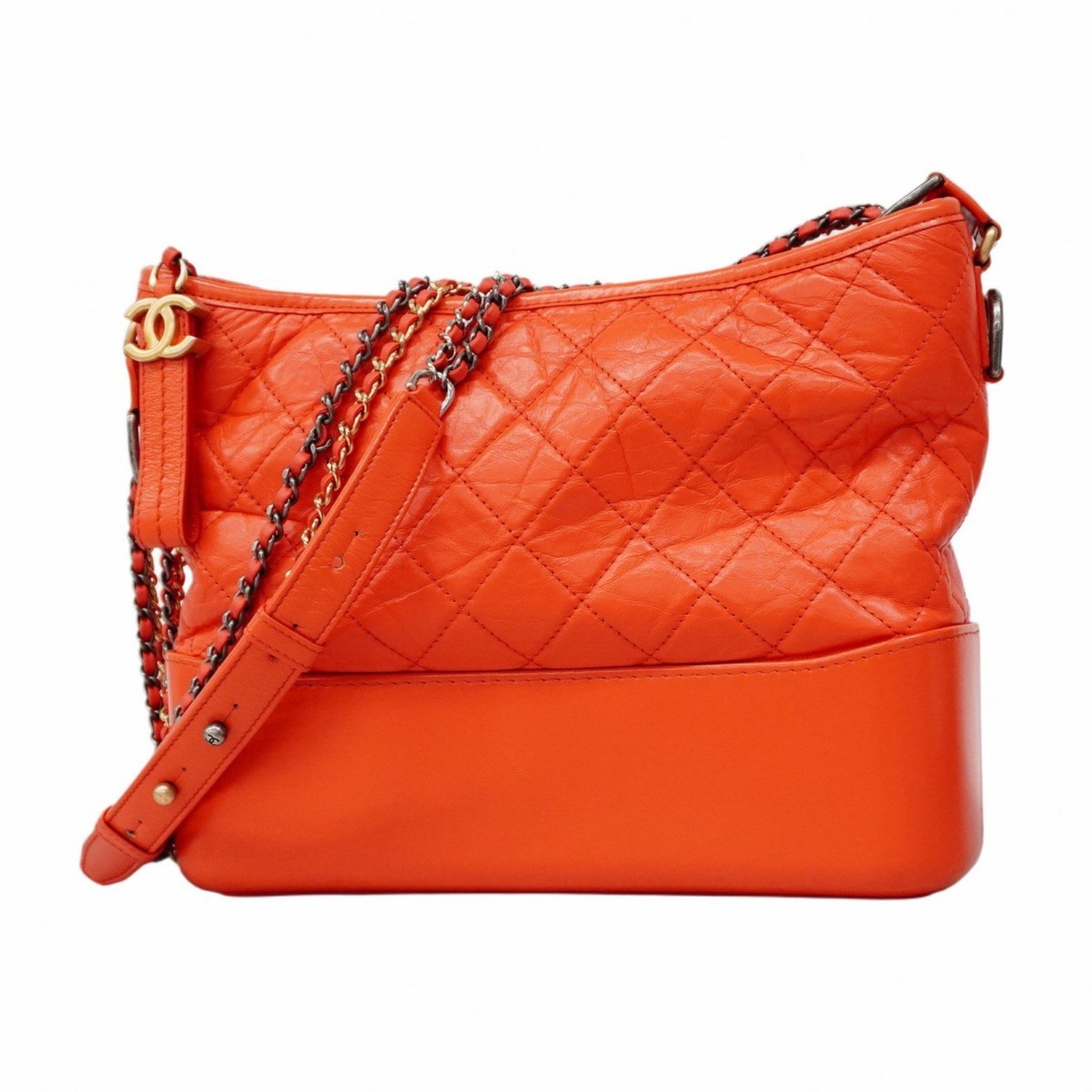 Chanel Gabriel Shoulder Bag Chain Calfskin Gold