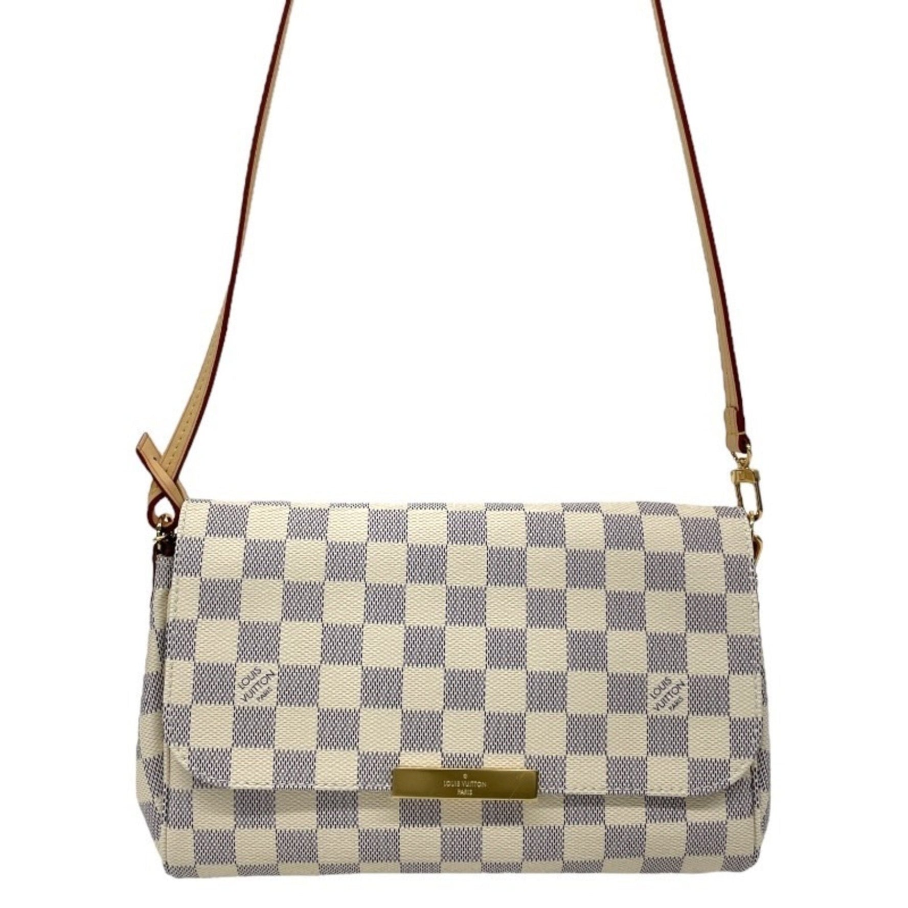 Louis Vuitton Favorite MM Shoulder Bag, Damier Azur Pochette