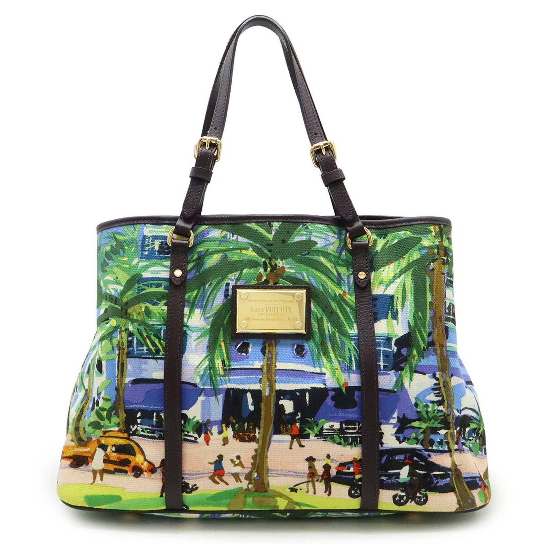 LOUIS VUITTON Ior Cabas PM Tote Bag/Shoulder Bag in Resort Pattern Canvas Multicolor