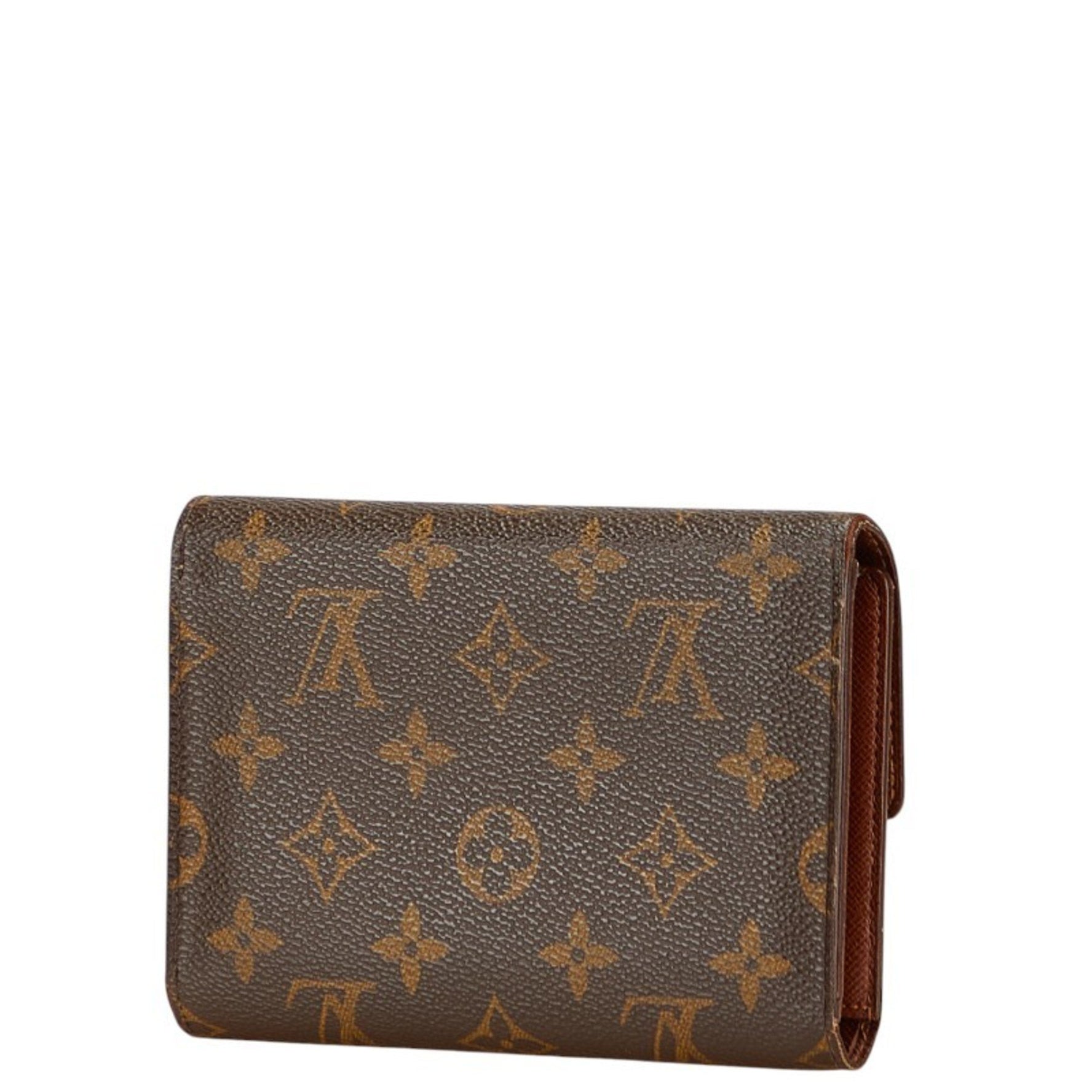 Louis Vuitton Monogram Porte Tresor Etui Papier Tri-fold Wallet Leather LOUIS VUITTON