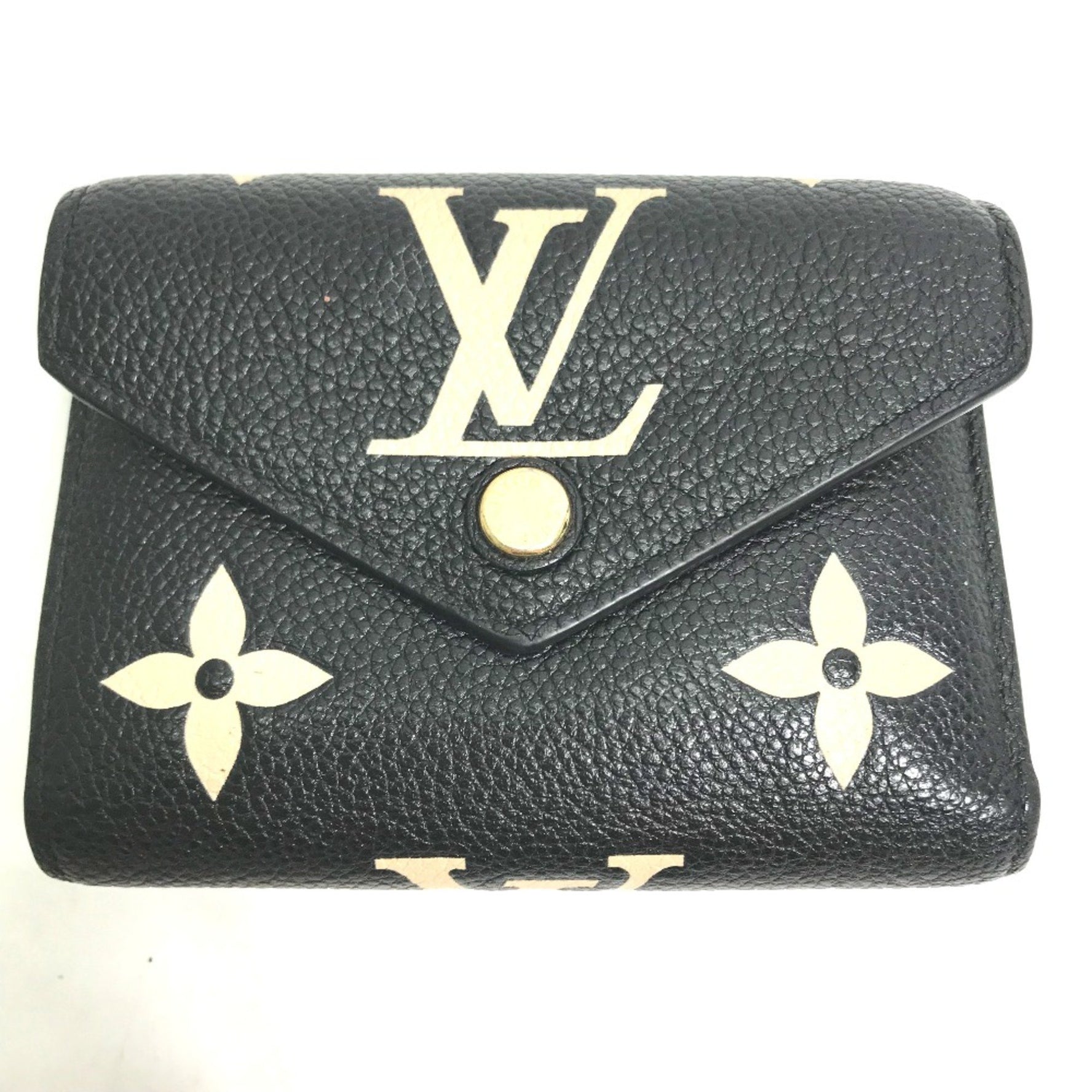 Louis Vuitton MonogramEmpreinte Compact wallet Trifold wallet Beige