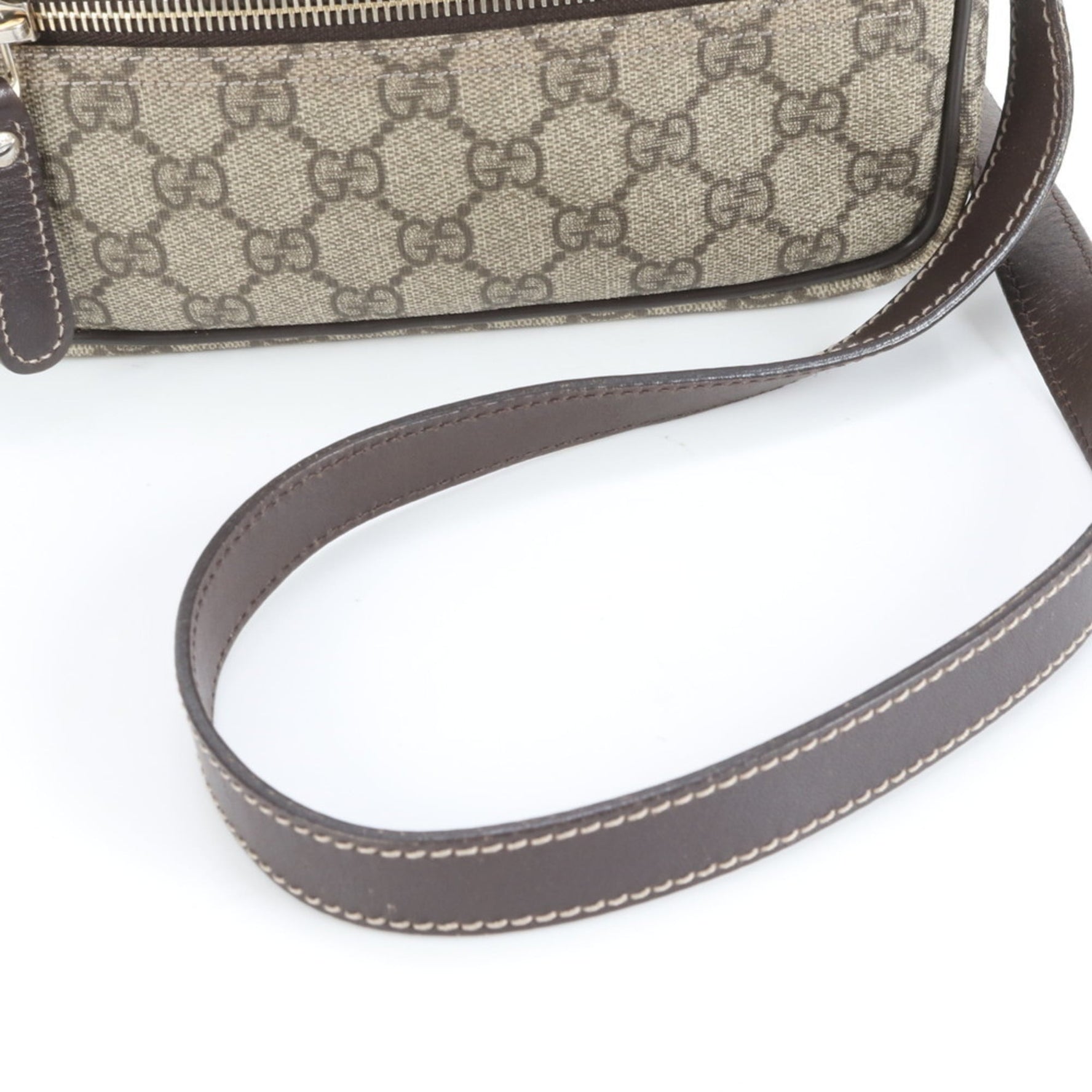 Gucci GG Supreme Leather Shoulder Bag, Crossbody Messenger