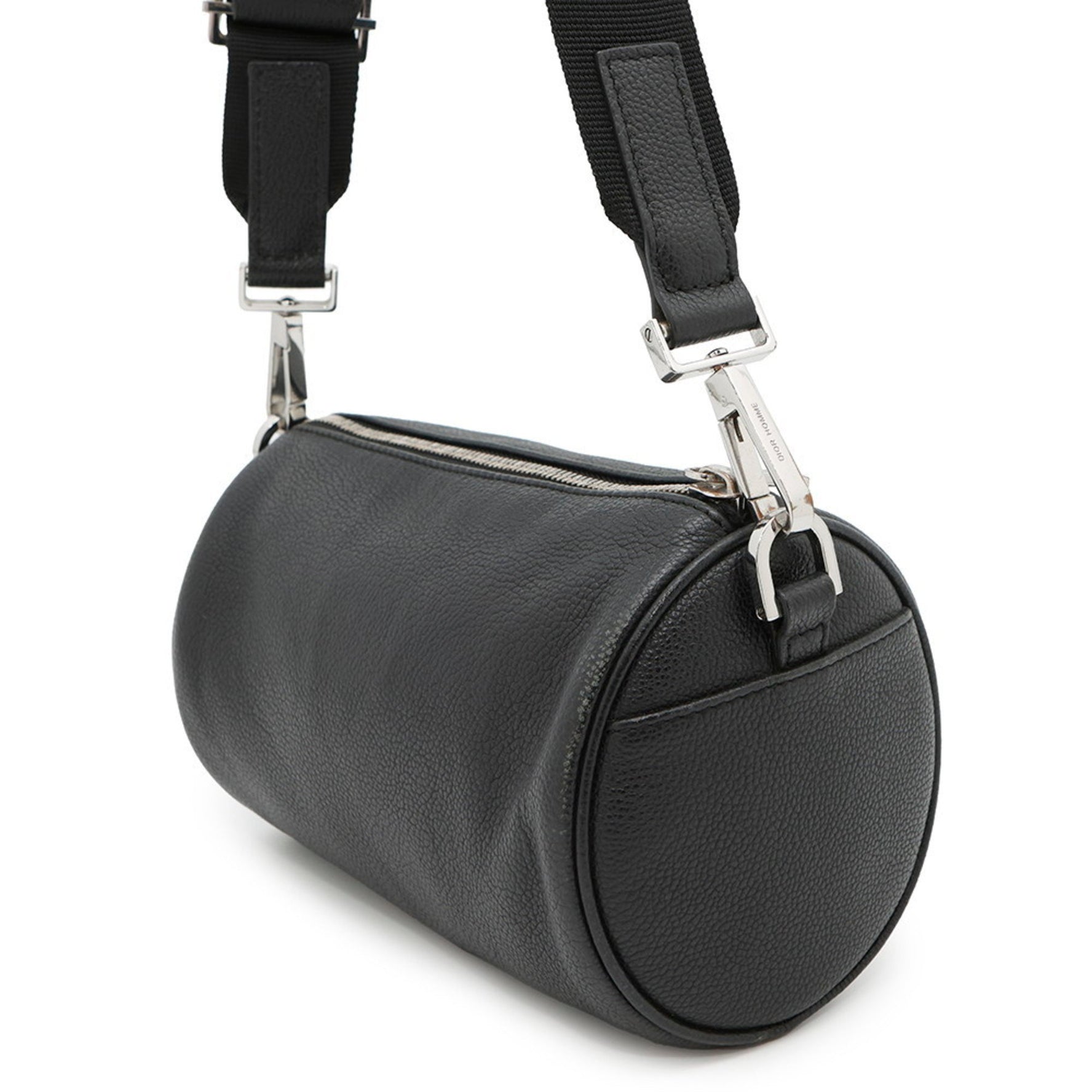 Christian Dior shoulder bag, leather, black.
