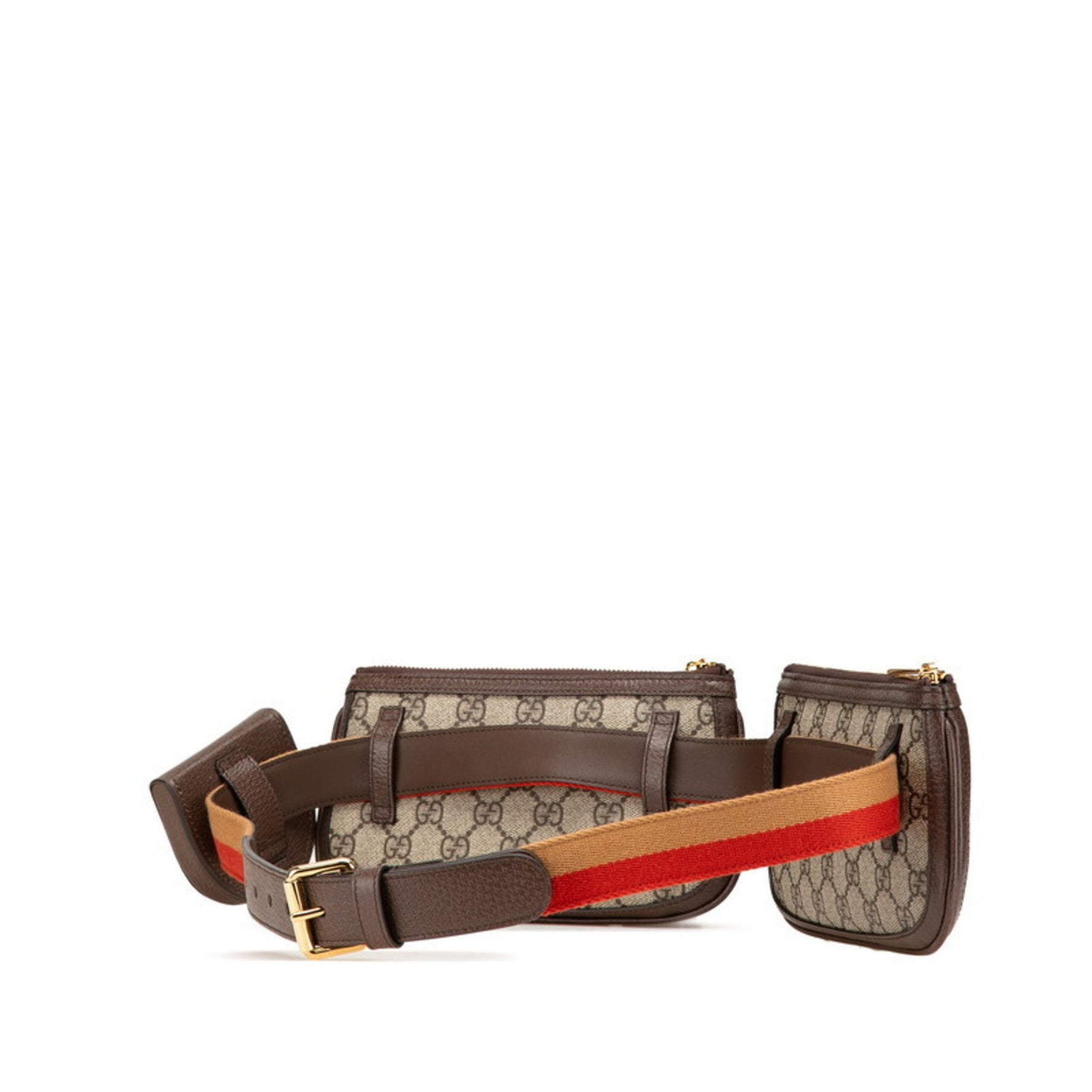 Gucci GG Supreme Blondie Waist Bag/Body Bag Brown PVC Leather Women's GUCCI