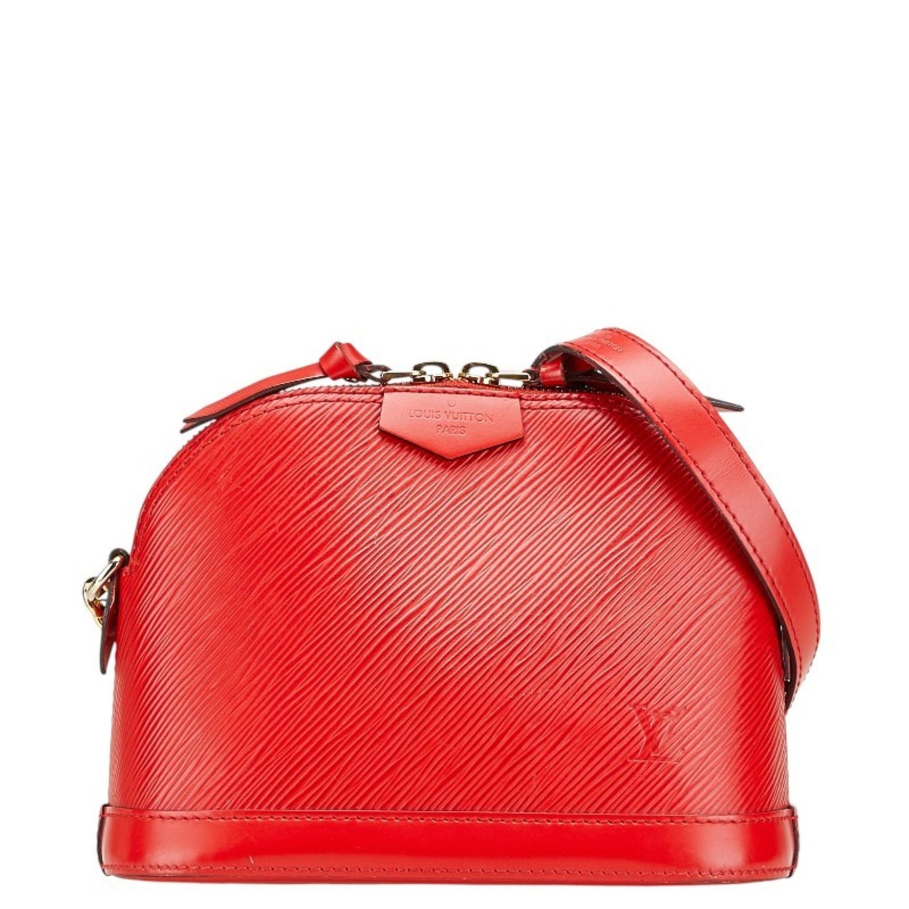 Louis Vuitton Epi Alma Mini Shoulder Bag Cocorico Red Leather LOUIS VUITTON