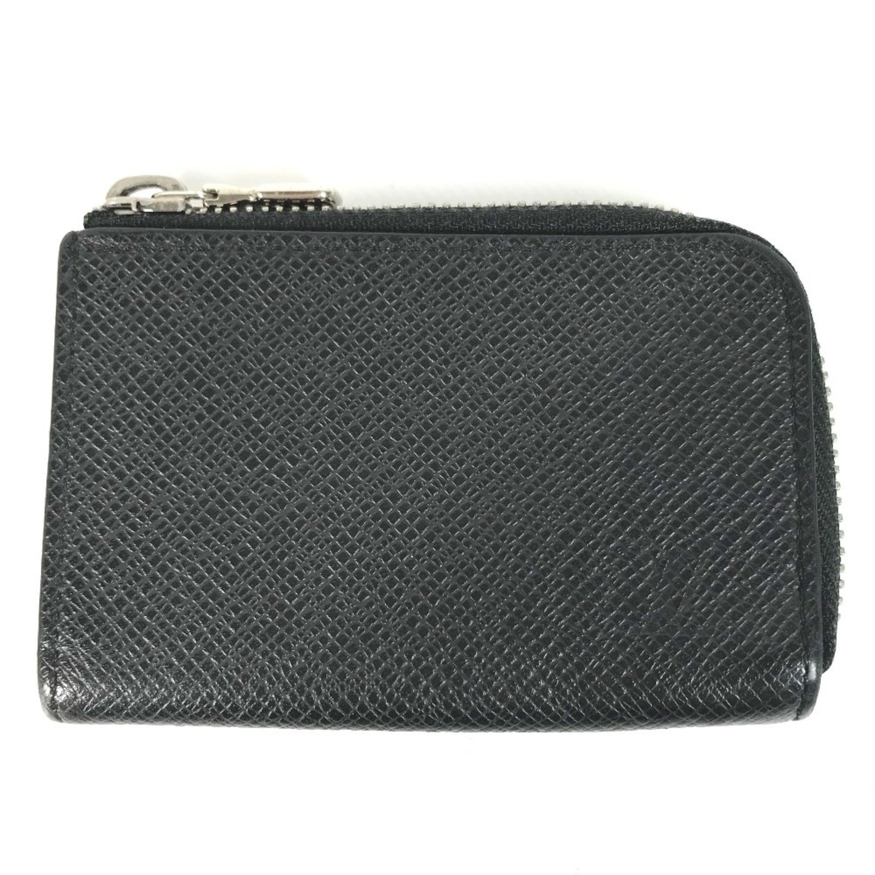 Louis Vuitton Taiga Porte Monnaie Jour L-shaped zipper wallet with coin purse in leather, men's, Ardoise, black