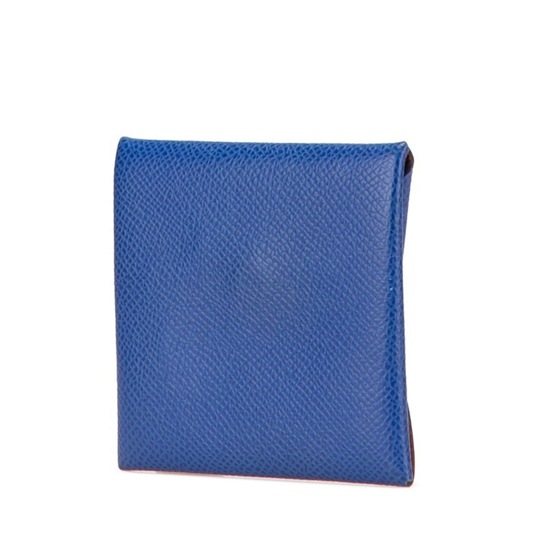Hermes Bastia Coin Case Blue Royale Terre Bateau Veau Epsom