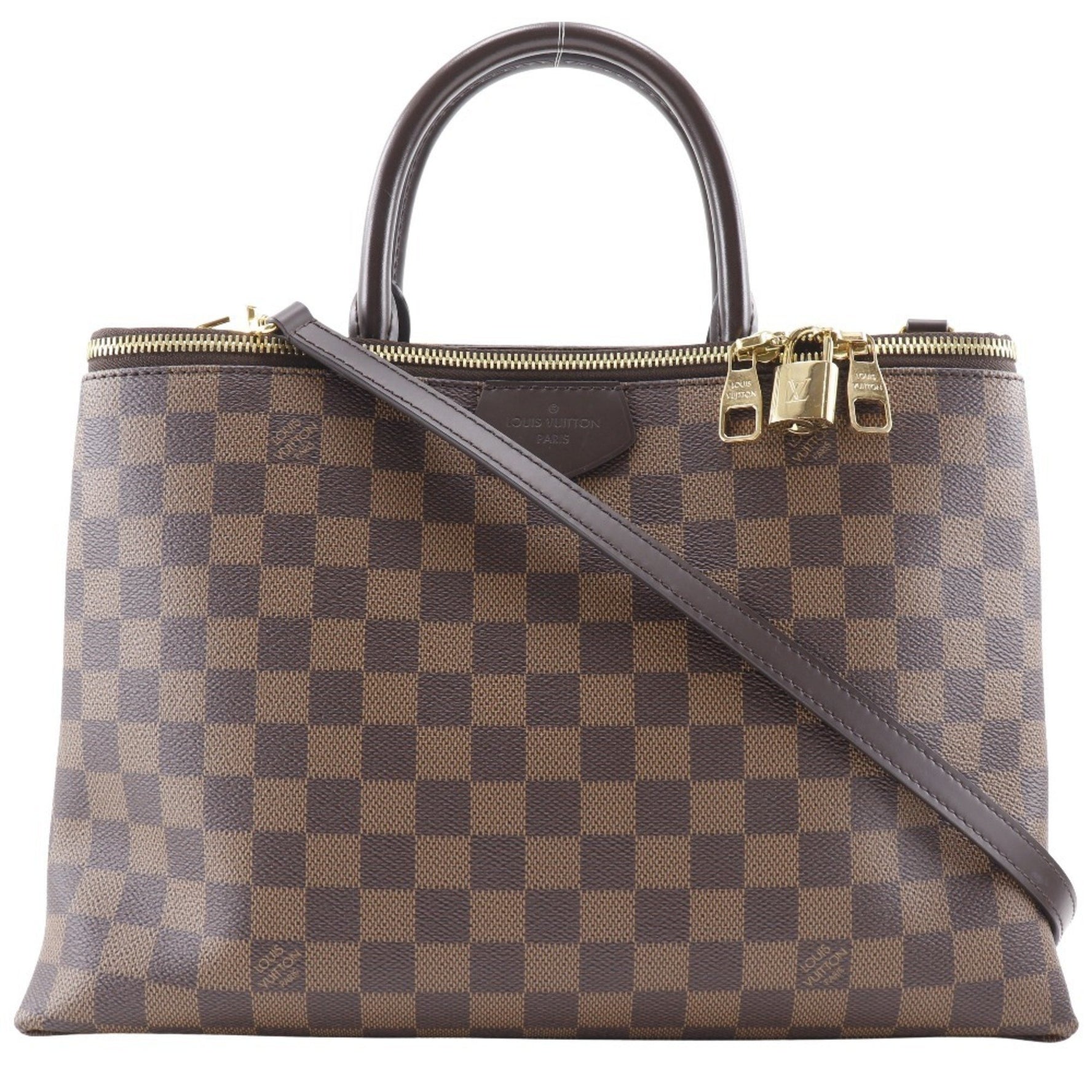 Louis Vuitton Brompton Handbag Shoulder Damier Canvas 2016