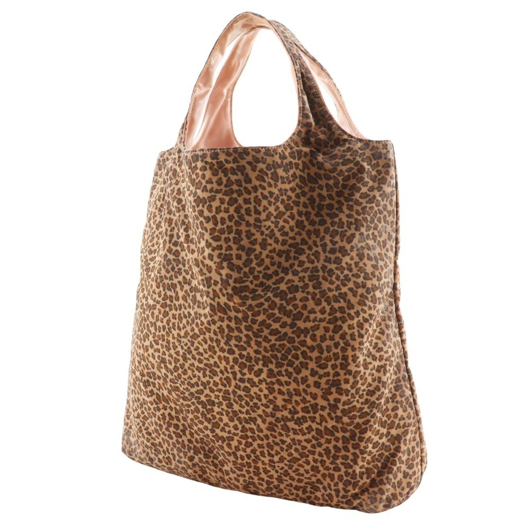 BOTTEGA VENETA Reversible handbag Leopard print Polyurethane x vinyl Brown/Pink