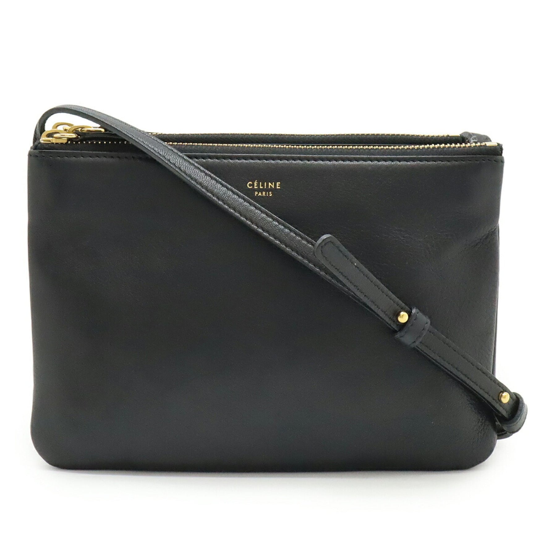 CELINE Trio Small Shoulder Bag/Pouch in Leather