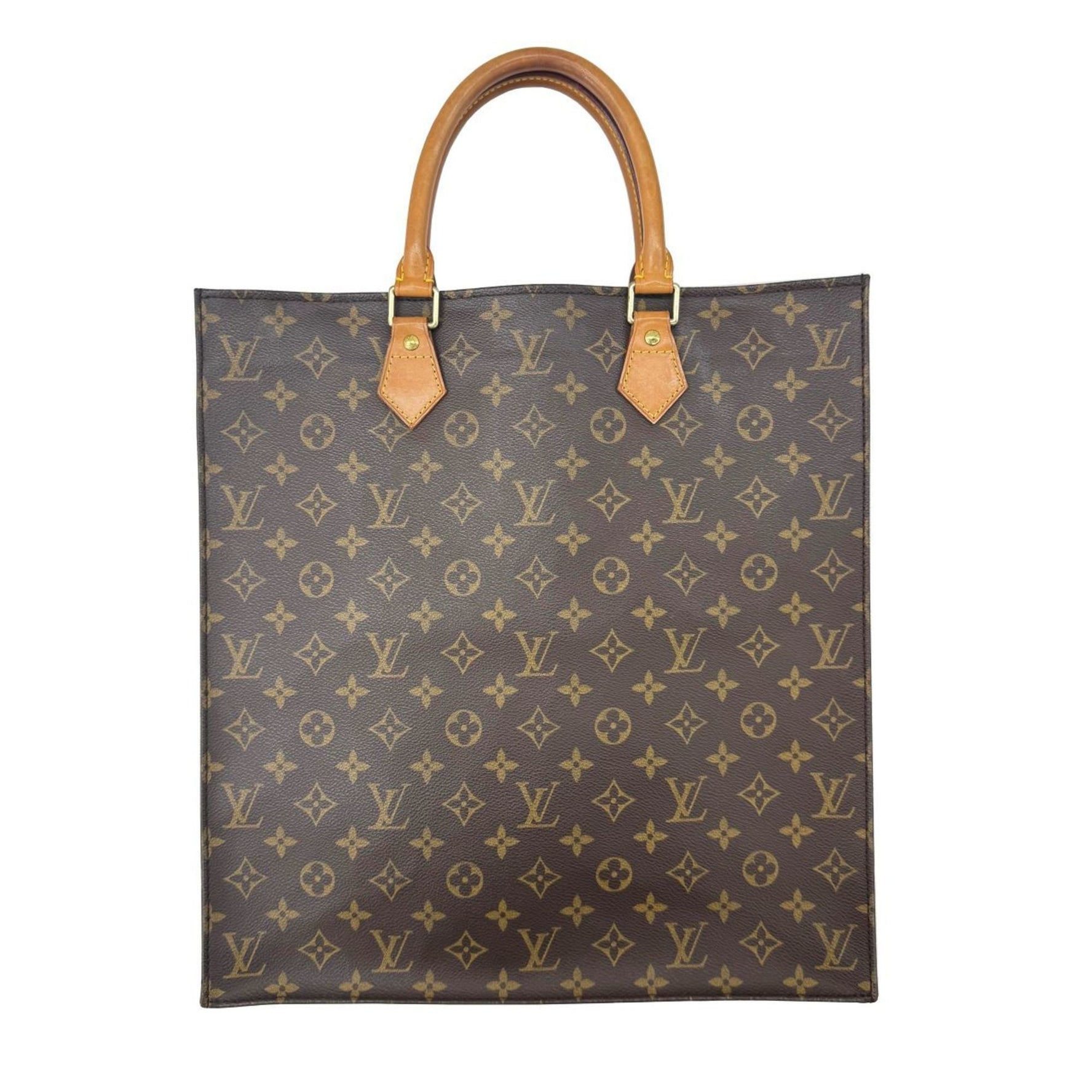 Louis Vuitton Monogram Sac Plat Tote Bag Handbag