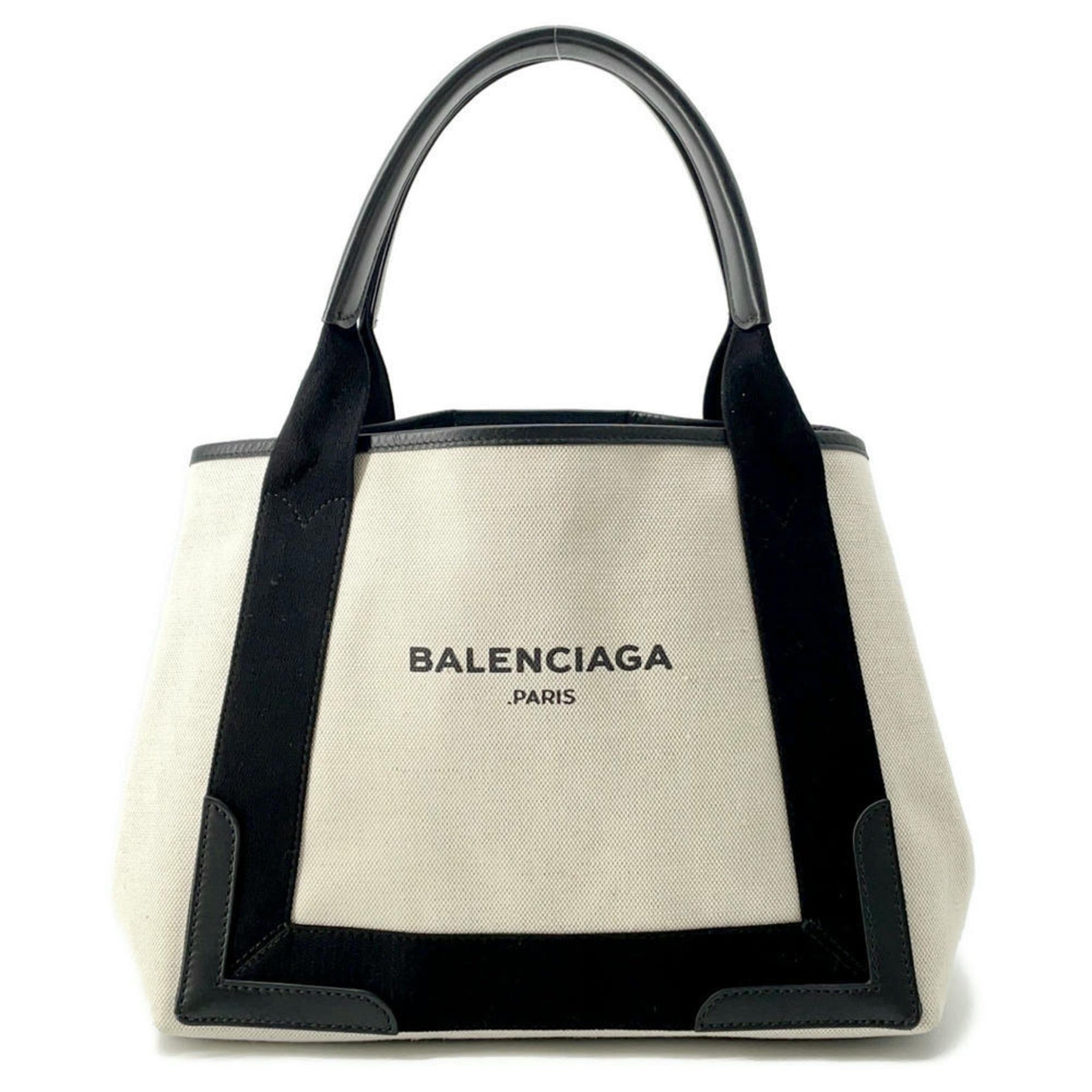 Balenciaga Tote Bag Navy Cabas S BALENCIAGA Small Size Black