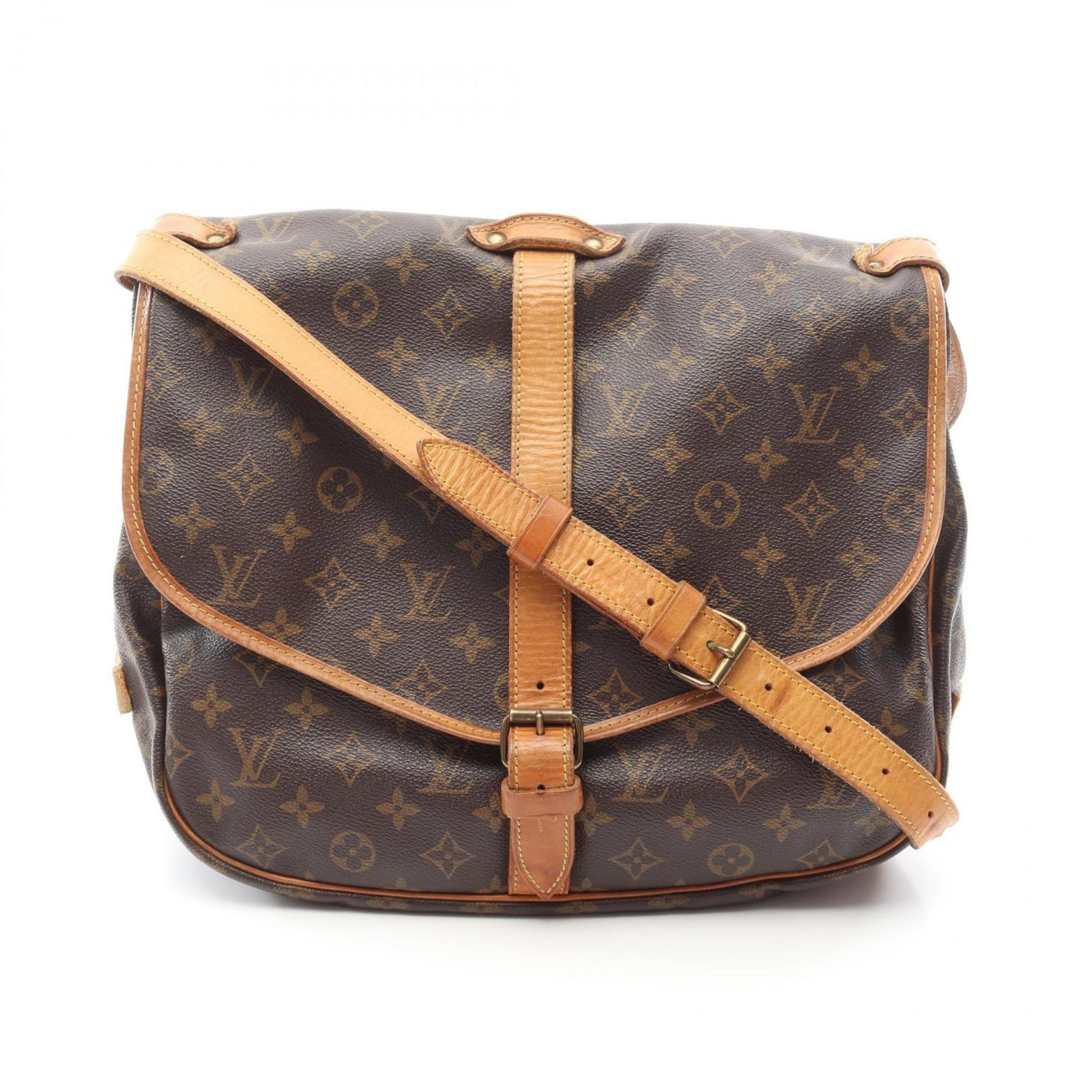 Louis Vuitton Saumur 35 Shoulder Bag, Coated Canvas and Leather, Monogram
