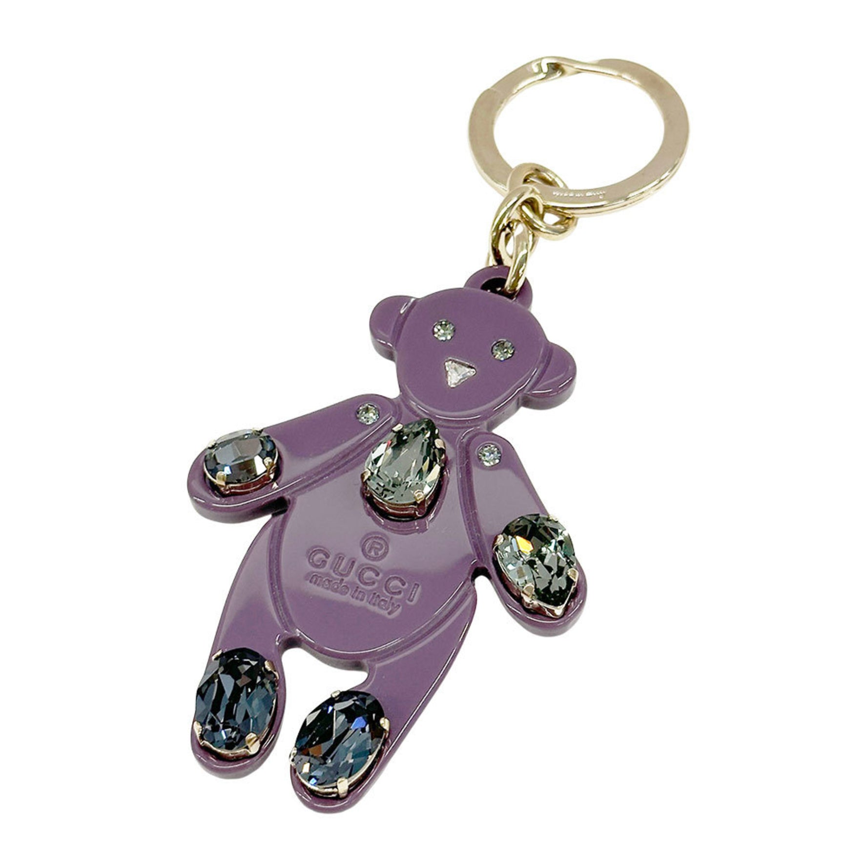 Gucci keychain and men, brand plastic, bijou, key charm, bag bear