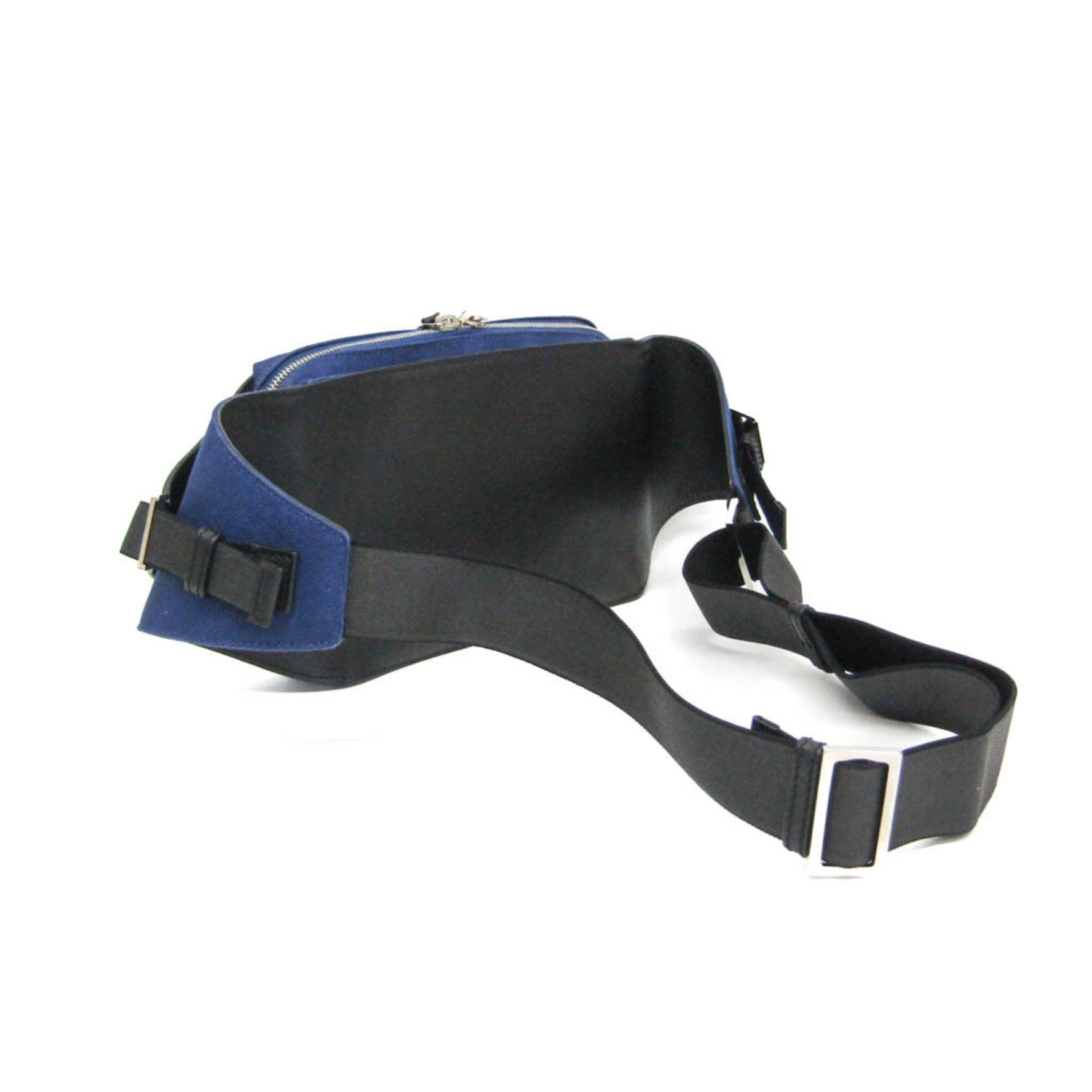 Balenciaga Men,Women Canvas,Leather Fanny Pack,Sling Bag Black,Royal Blue