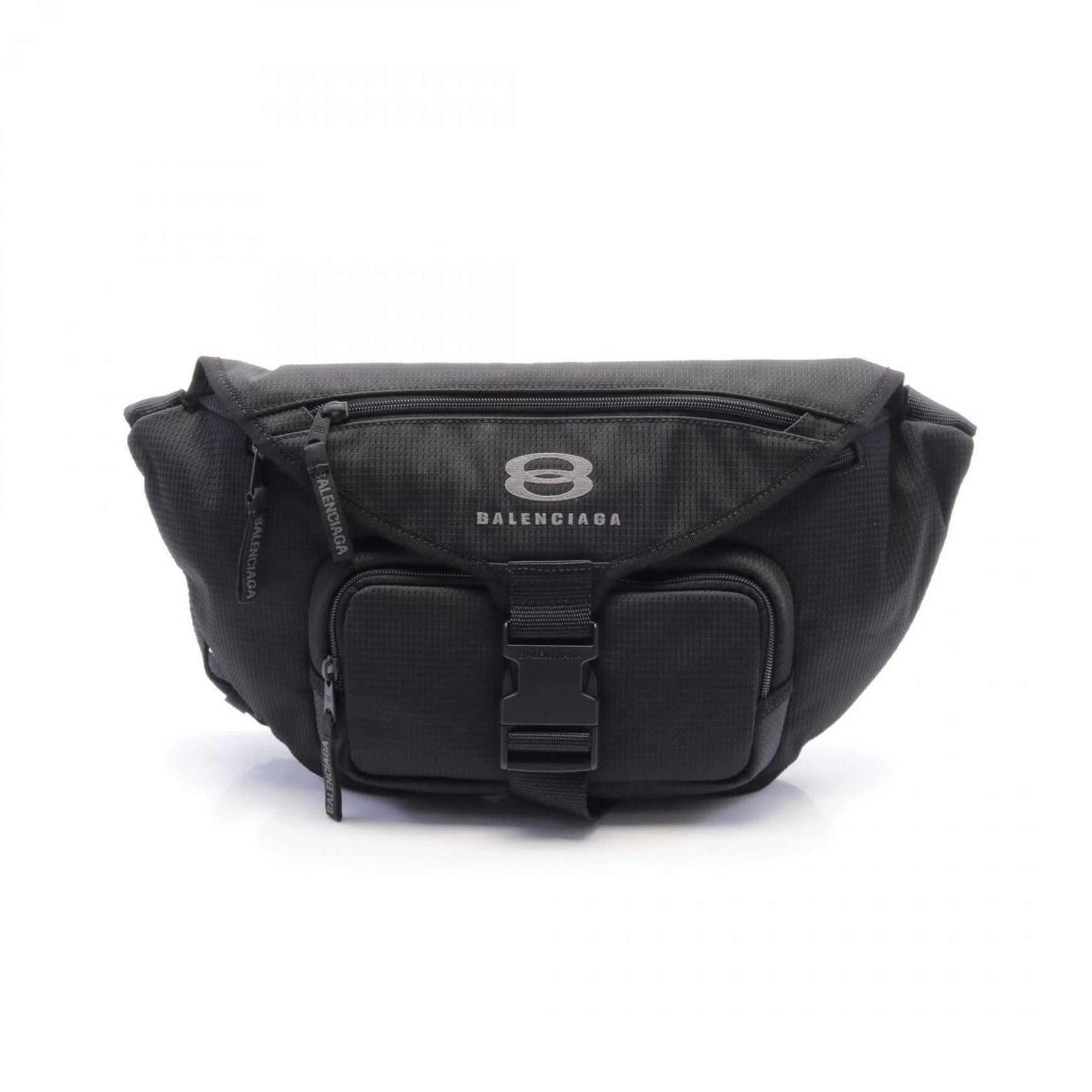 BALENCIAGA UNITY BELTPACK L Waist Bag Body Nylon Men's Black 7920722AA5S1000