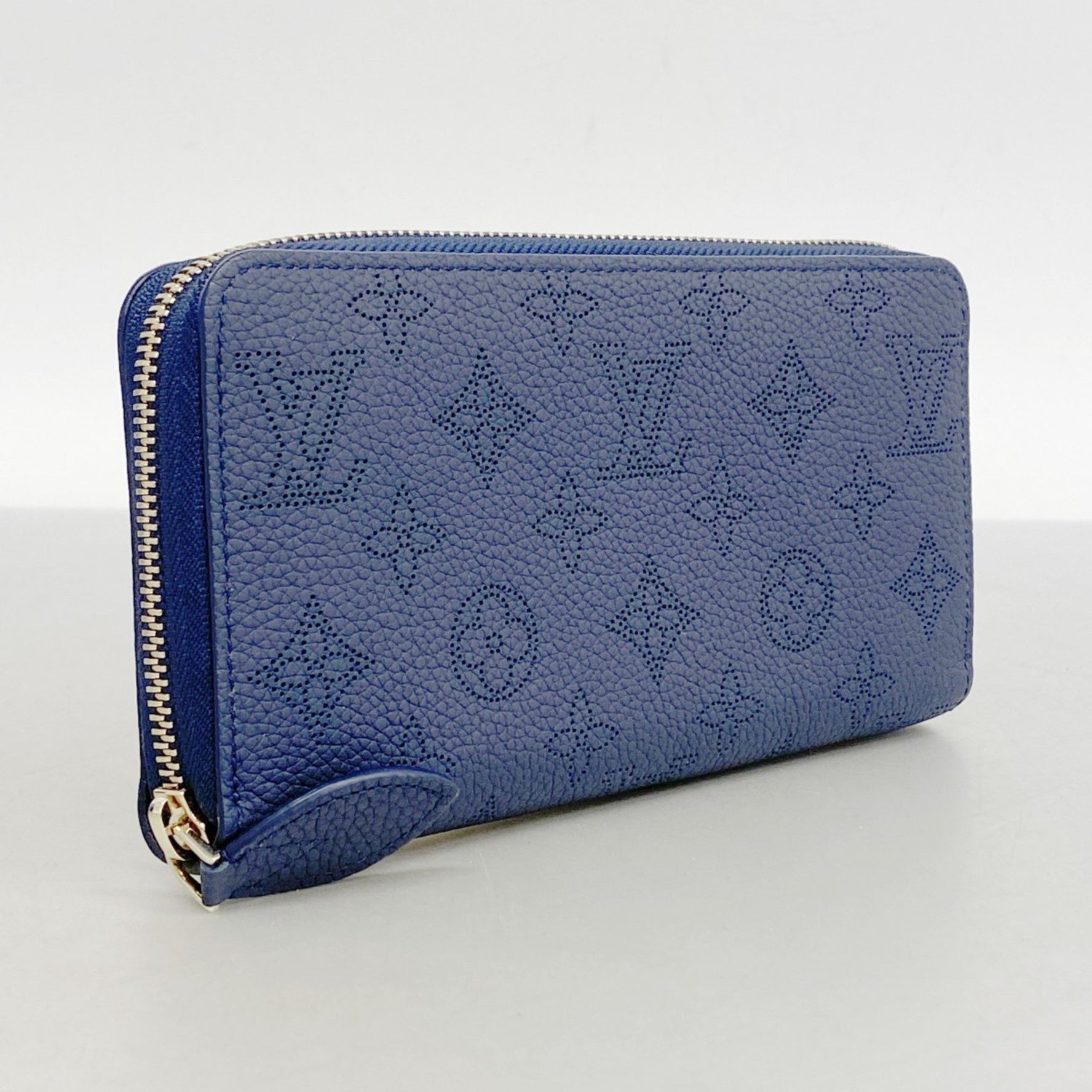 Louis Vuitton Mahina Zippy Wallet M14569 Navy Women's