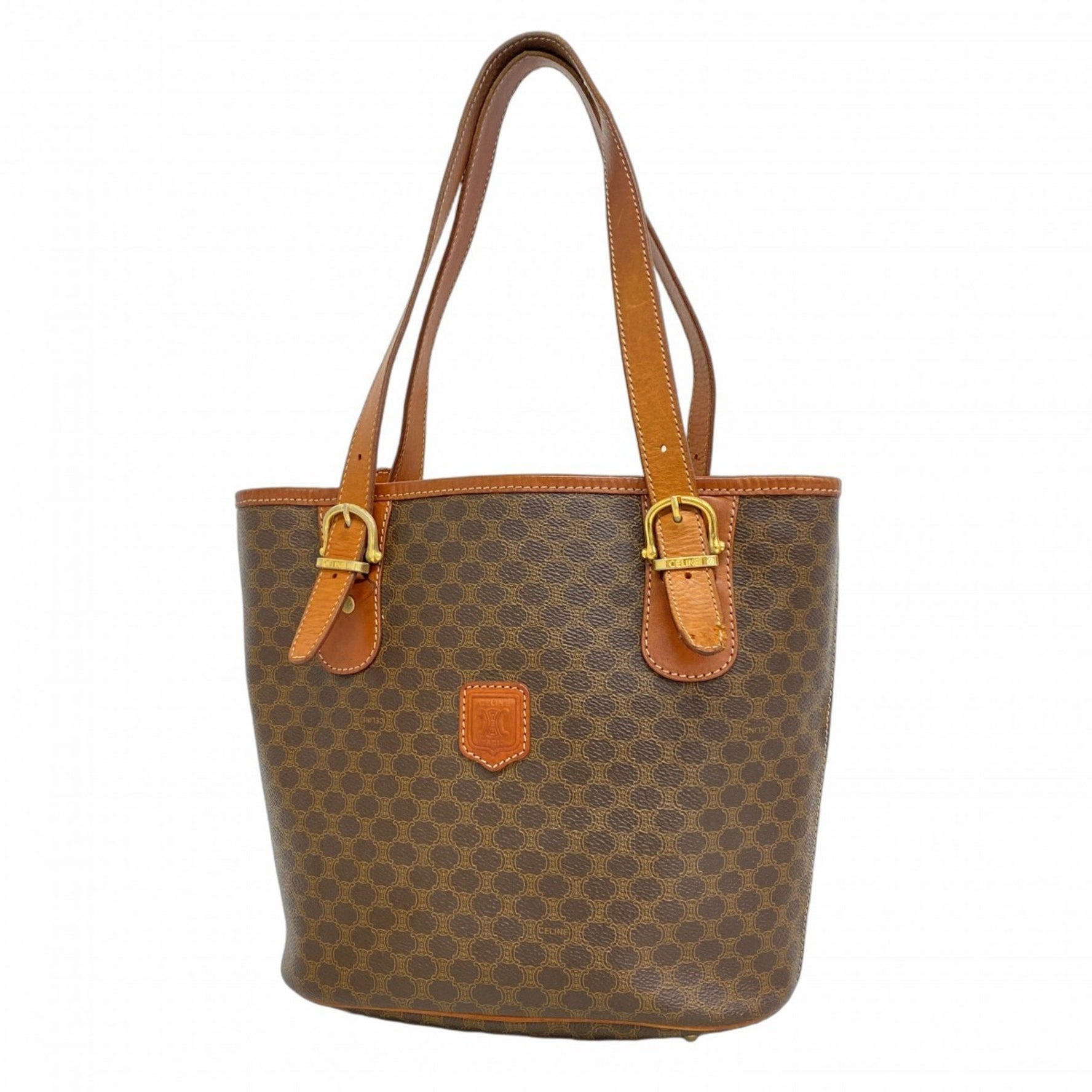 Celine tote bag, Macadam, brown, for women