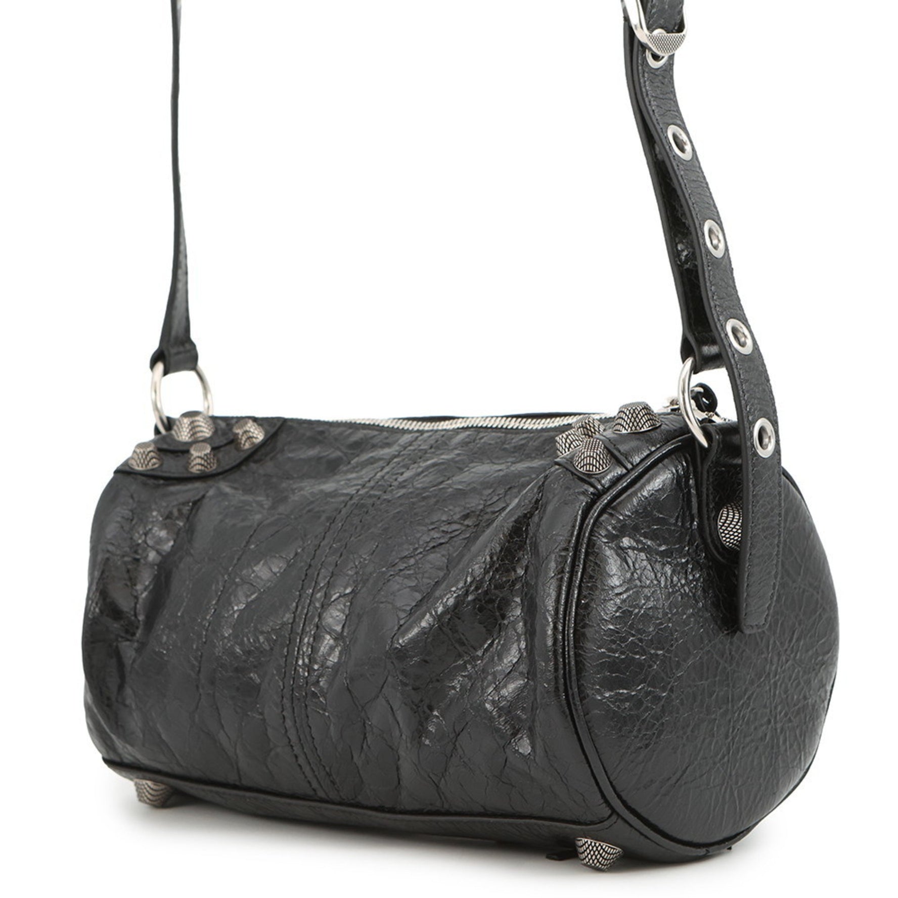 Balenciaga Le Cagoule Cylinder Leather Shoulder Bag