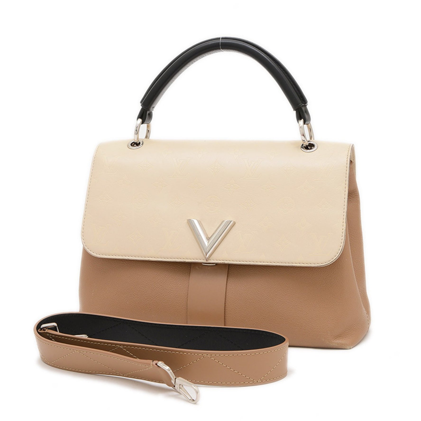 Louis Vuitton Very One-Handle Bag Handbag Beige BP