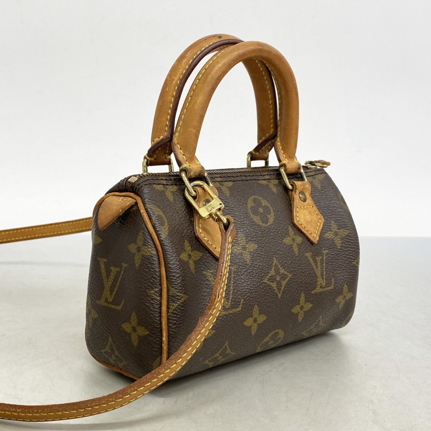 Louis Vuitton Monogram Mini Speedy Handbag Bag