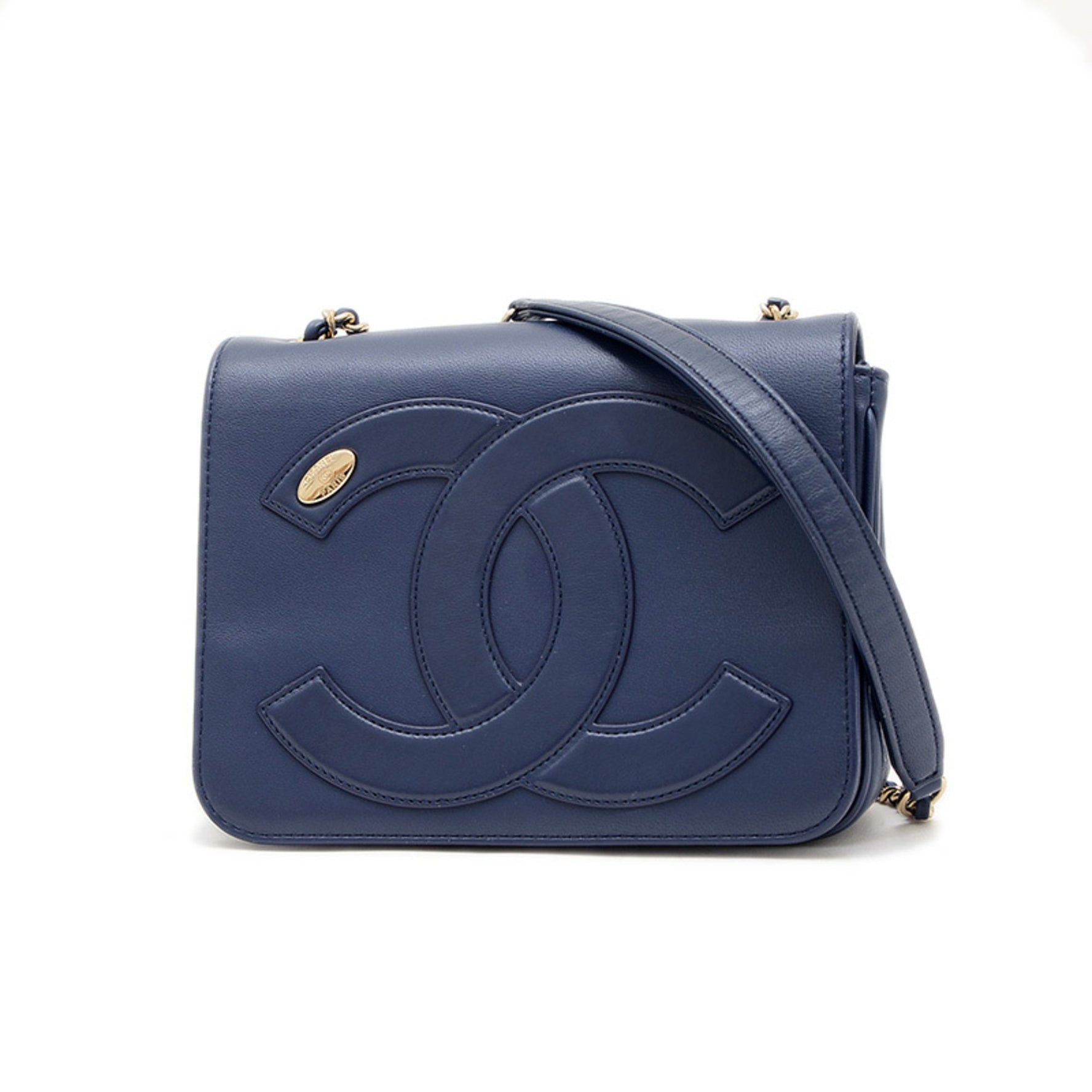Chanel Coco Mark Mini Chain Shoulder Bag in Calfskin