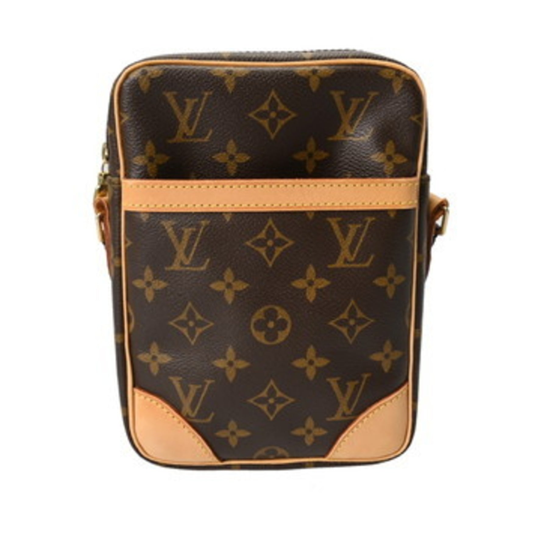 LOUIS VUITTON Monogram Danube Brown Canvas Shoulder Bag