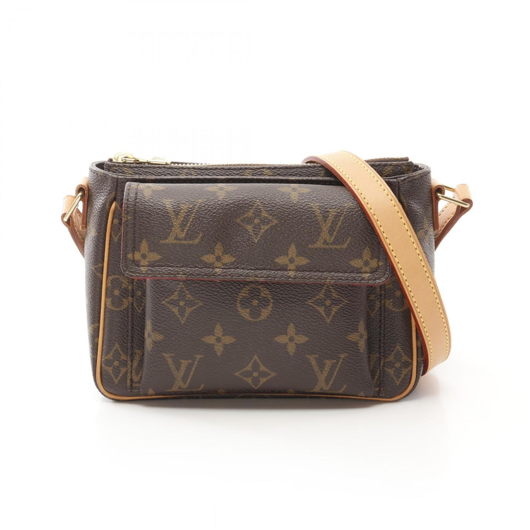 Louis Vuitton Vivacite PM Shoulder Bag Coated Canvas Leather Monogram