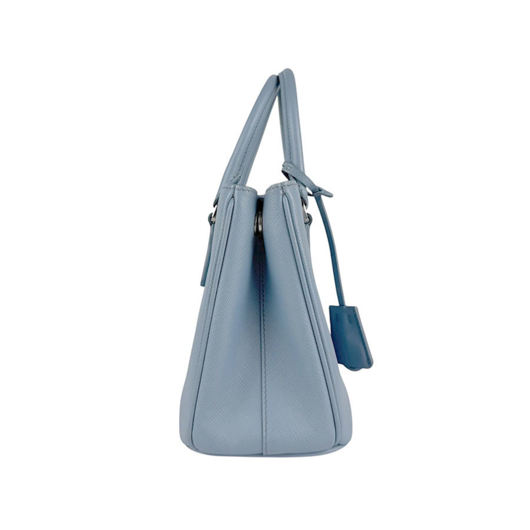 Prada Light Blue Leather Handbag Shoulder Bag