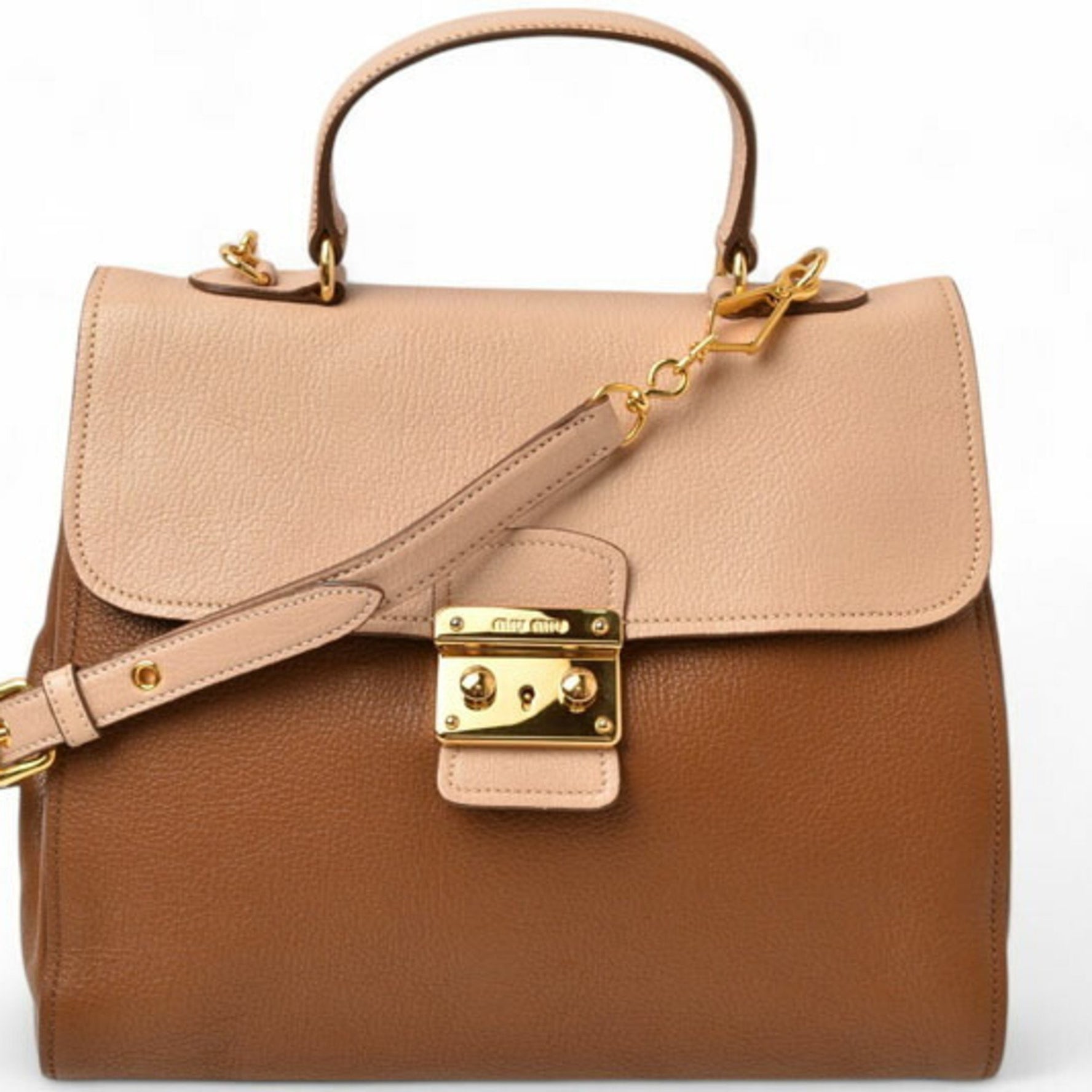 Miu Miu Miu shoulder bag handbag miumiu beige