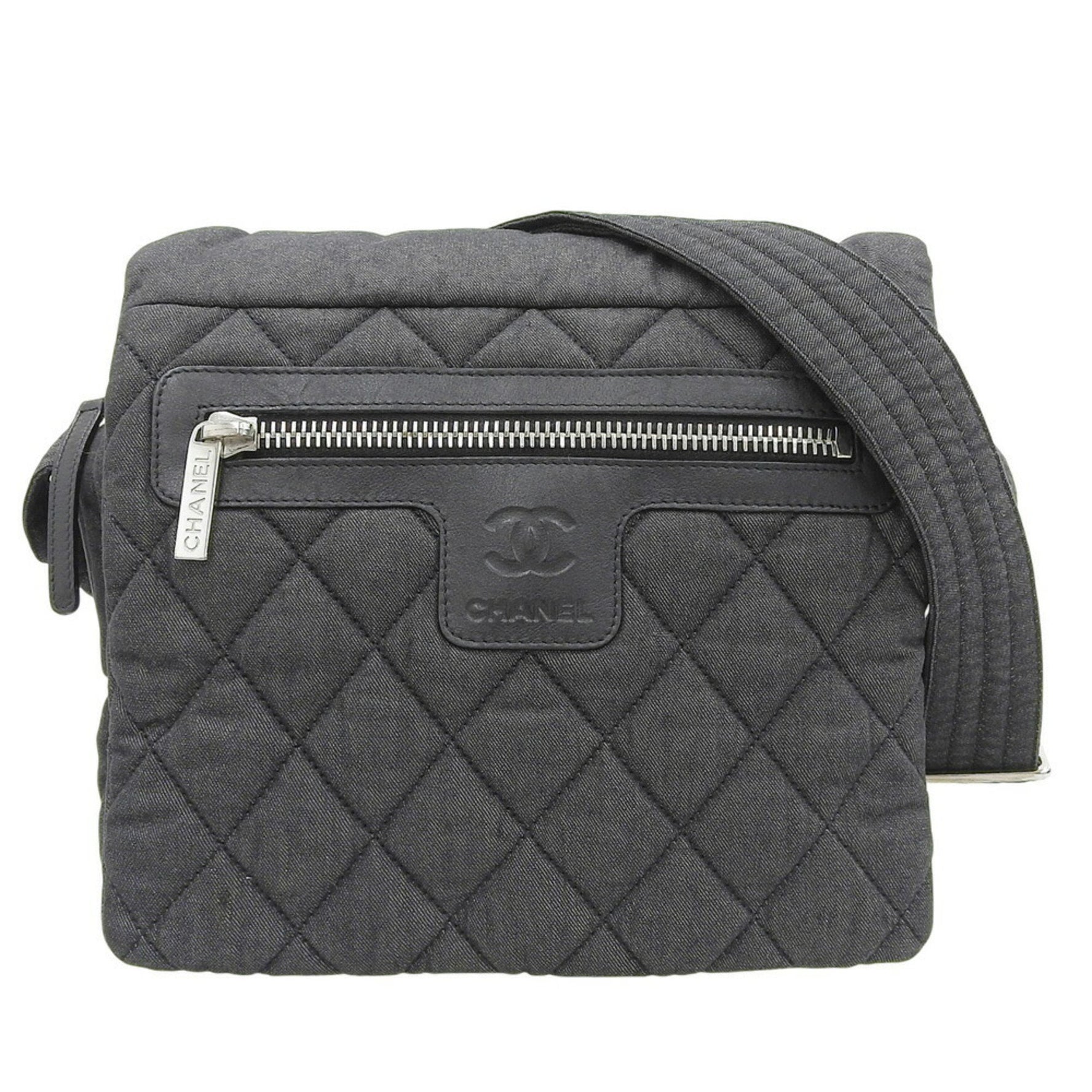 CHANEL Coco Mark Shoulder Bag No. 14, Canvas
