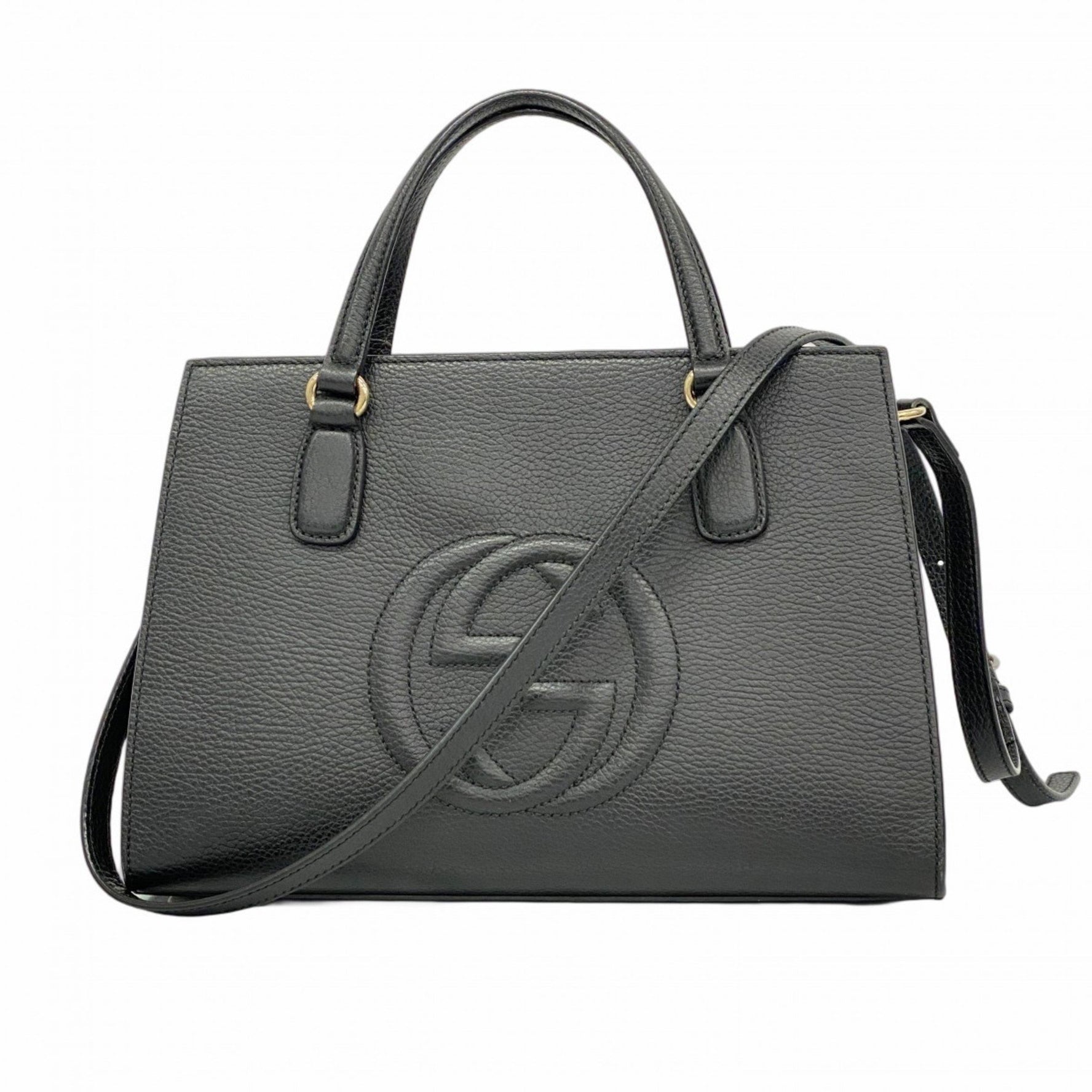 Gucci Interlocking G Handbag Leather Bag