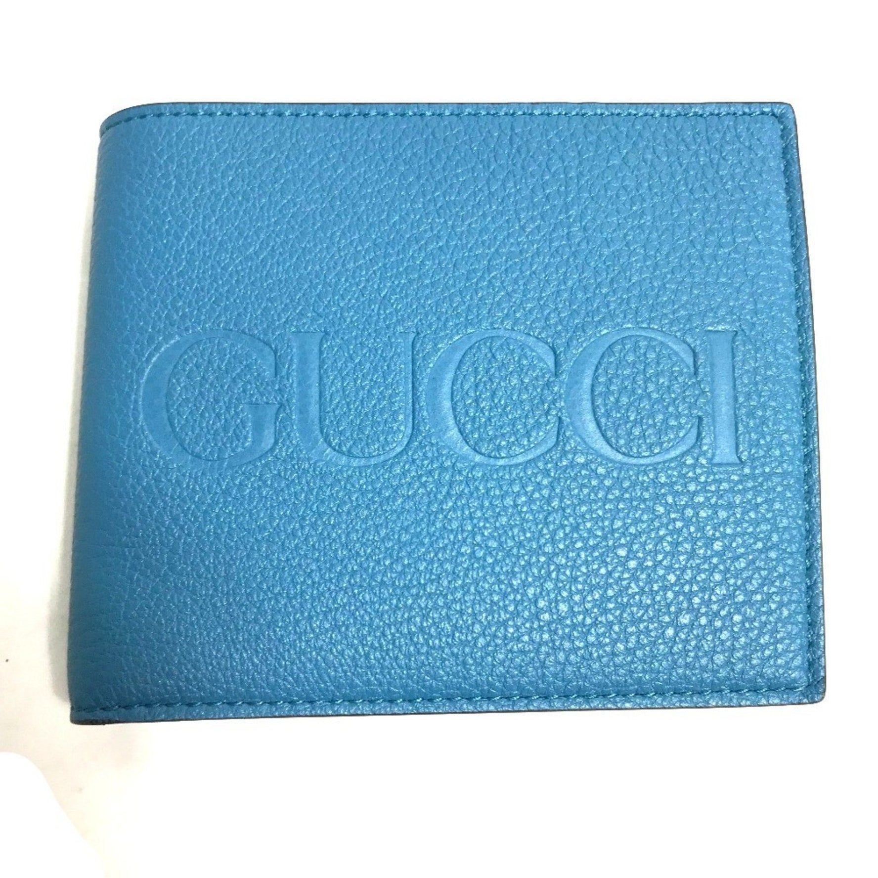 GUCCI Logo Compact Wallet, Bi-fold Leather, Like New