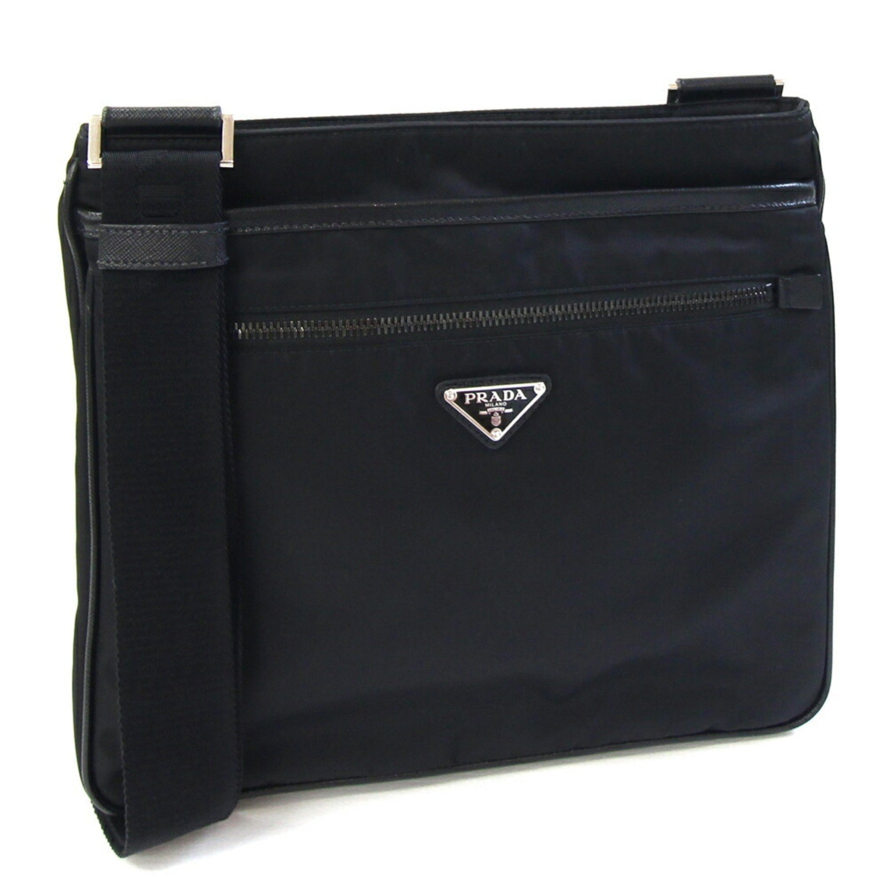 Prada Shoulder Bag Nylon and Leather Crossbody Women
