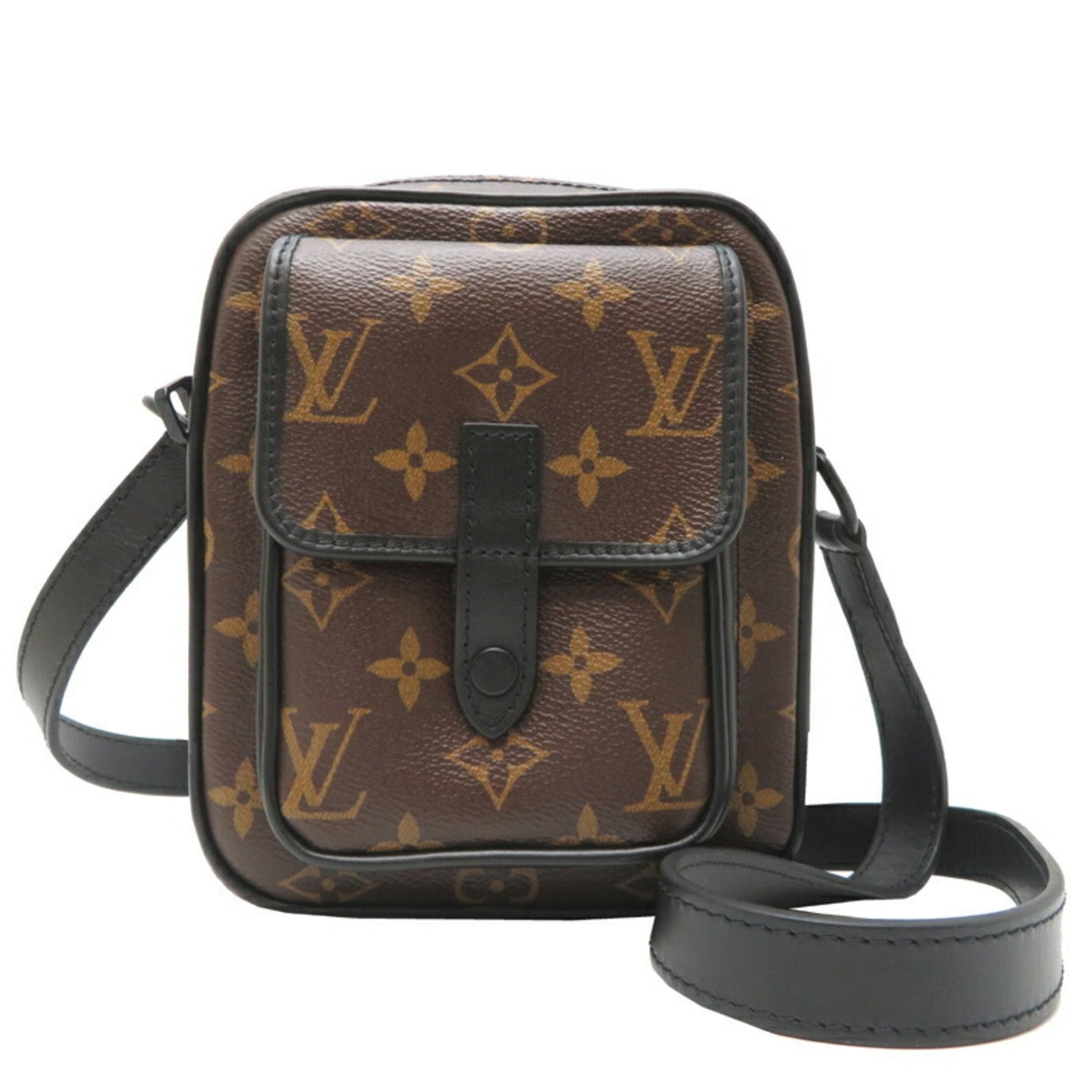 Louis Vuitton Christopher Wearable Wallet Shoulder Bag Monogram Macassar