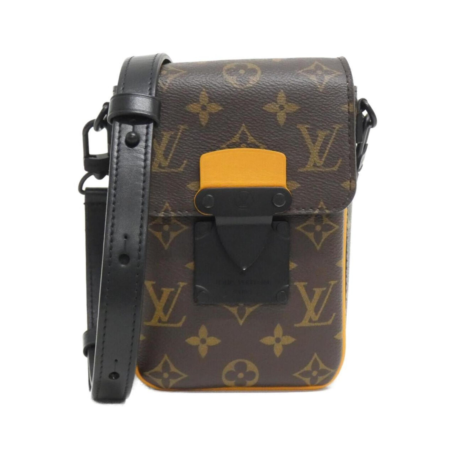 Louis Vuitton Monogram Macassar S-Lock Vertical Wearable Wallet Shoulder Bag