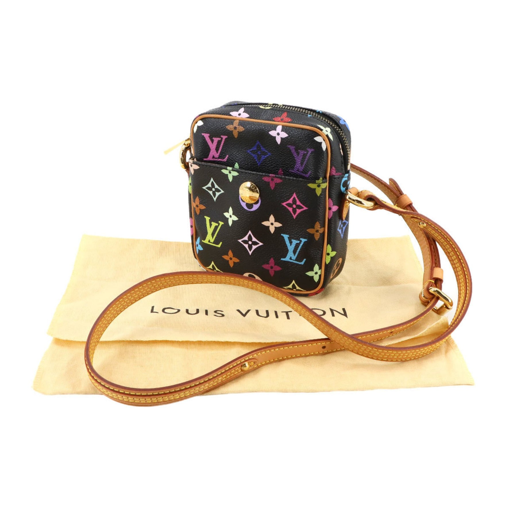 Louis Vuitton Monogram Multicolor Rift Mini Shoulder Bag, Noir