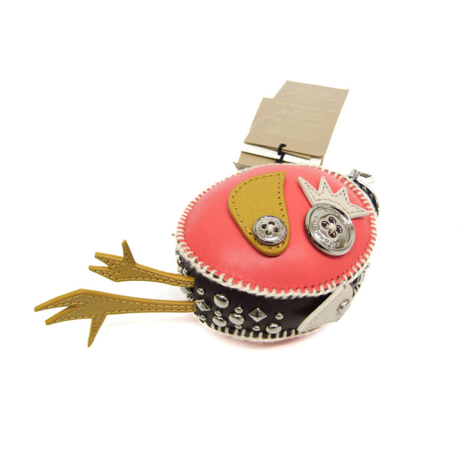 Burberry BIRD CHARM Keyring (Brown,Pink,Yellow)