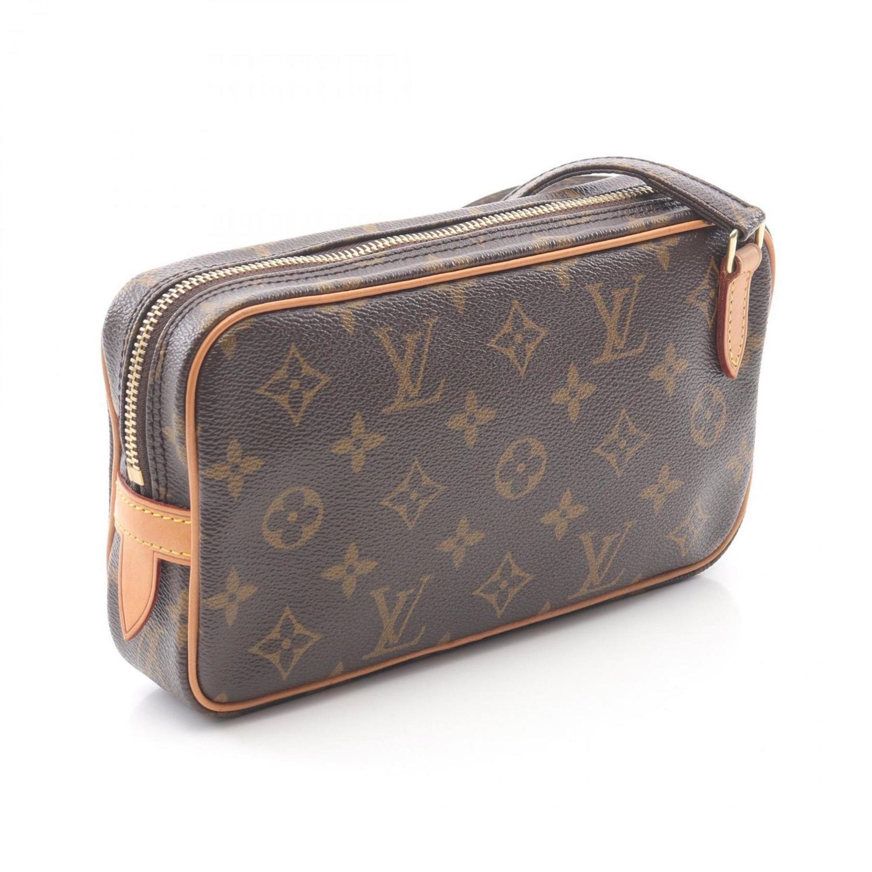Louis Vuitton Marly Bandouliere Shoulder Bag, Coated Canvas and Leather, Monogram, Brown