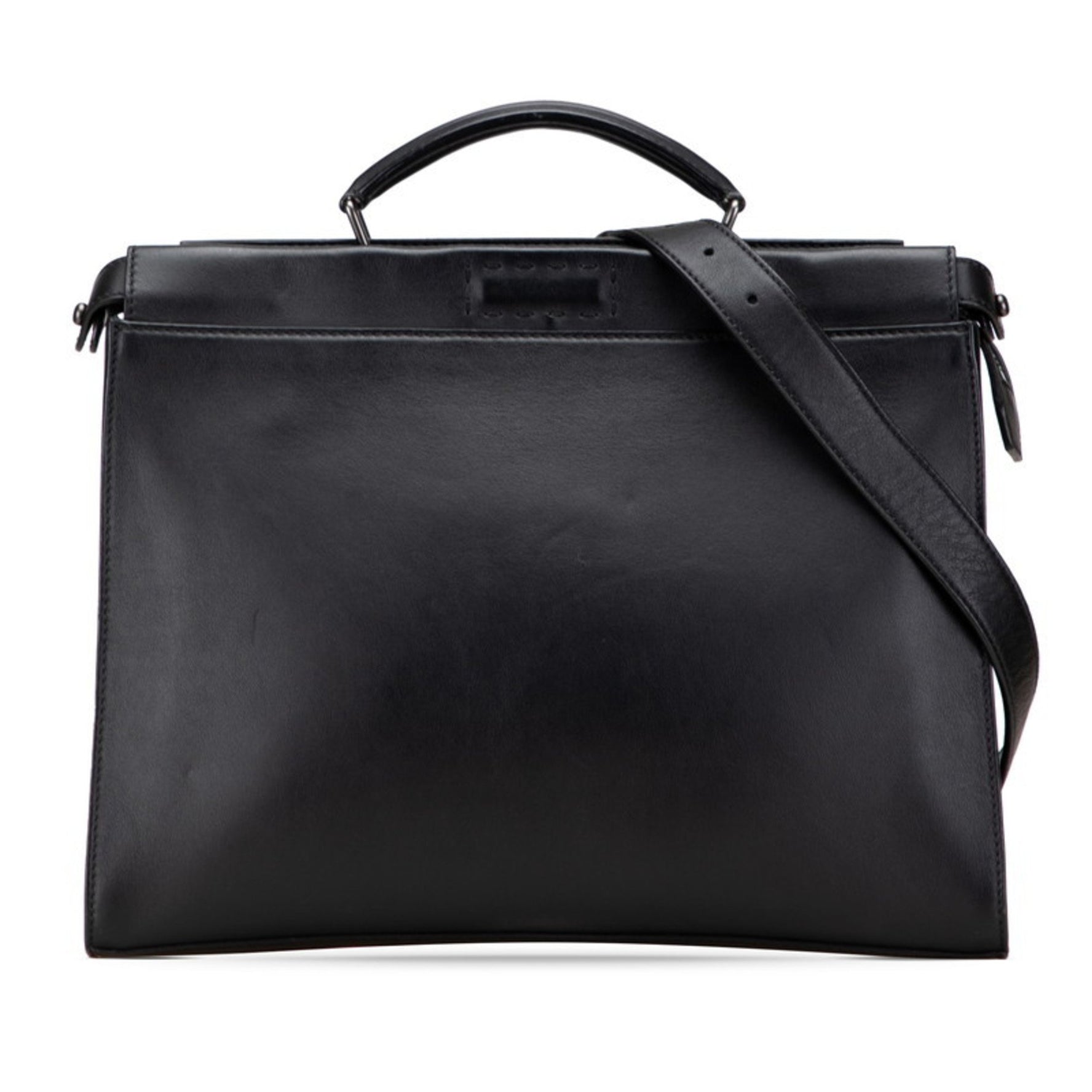 Fendi Selleria Peekaboo Fit Business Bag/Shoulder Bag, Leather