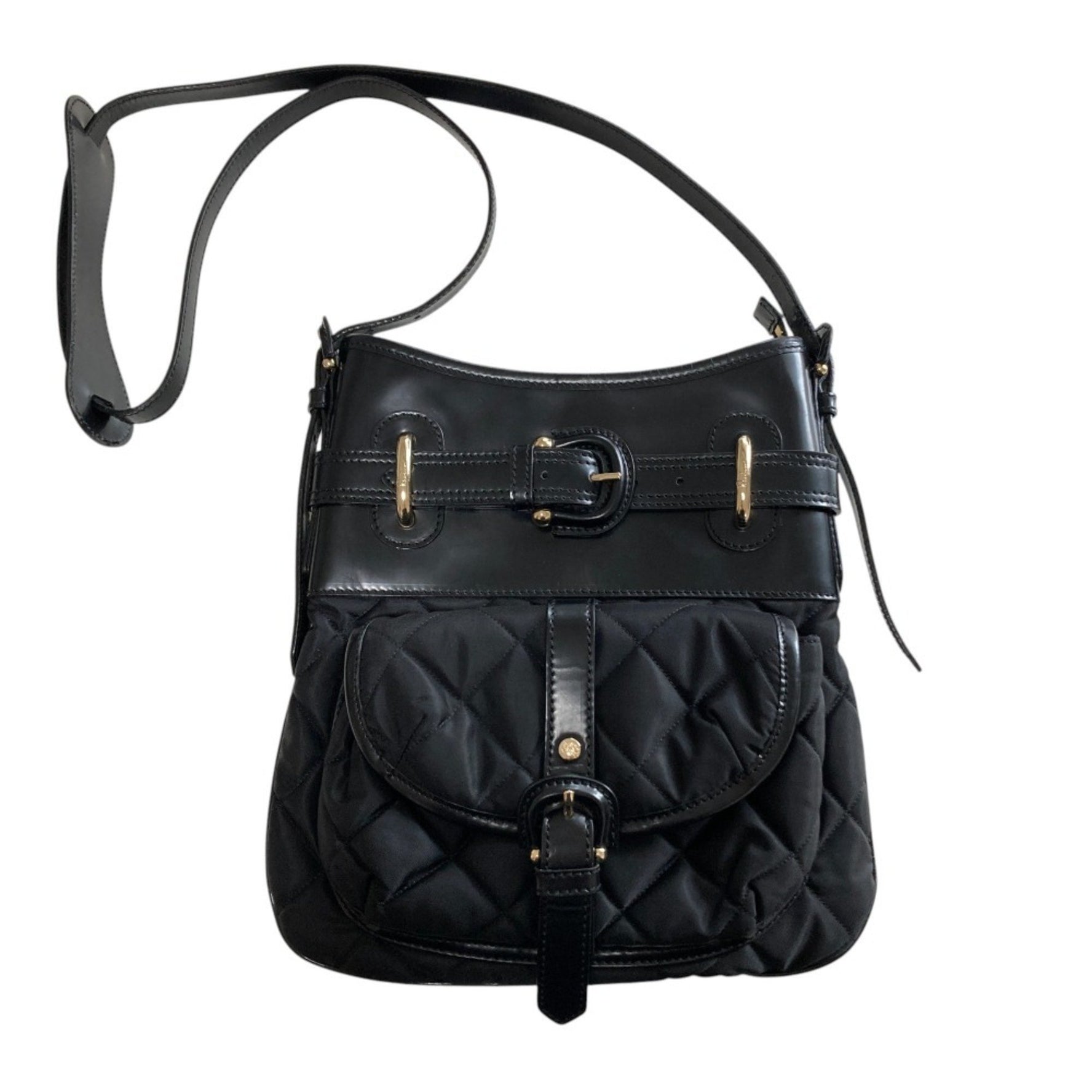 BURBERRY ESTABLISHED quilted crossbody shoulder bag in