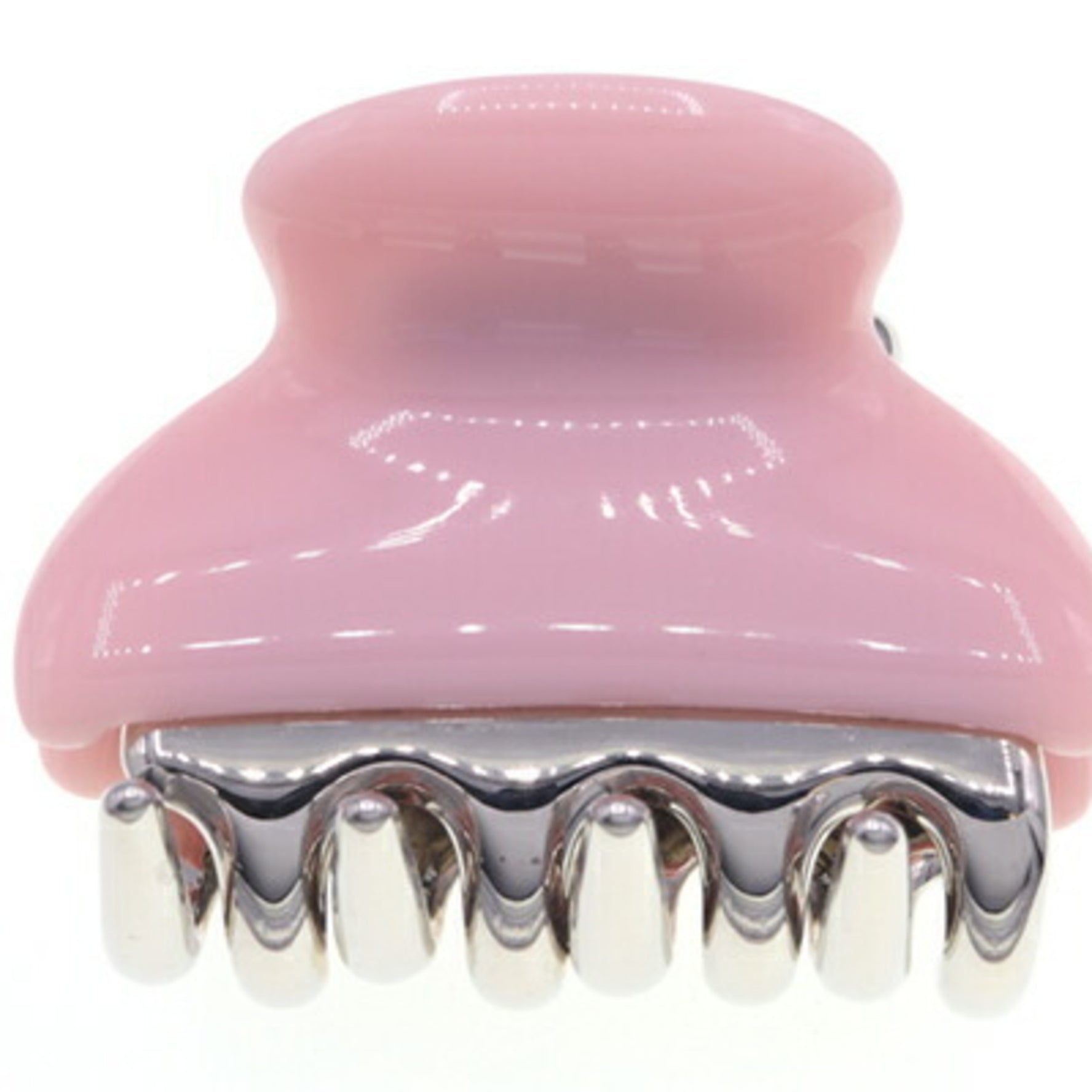 Miu Miu Miu Hair Clip Pink Silver Crystal MIU