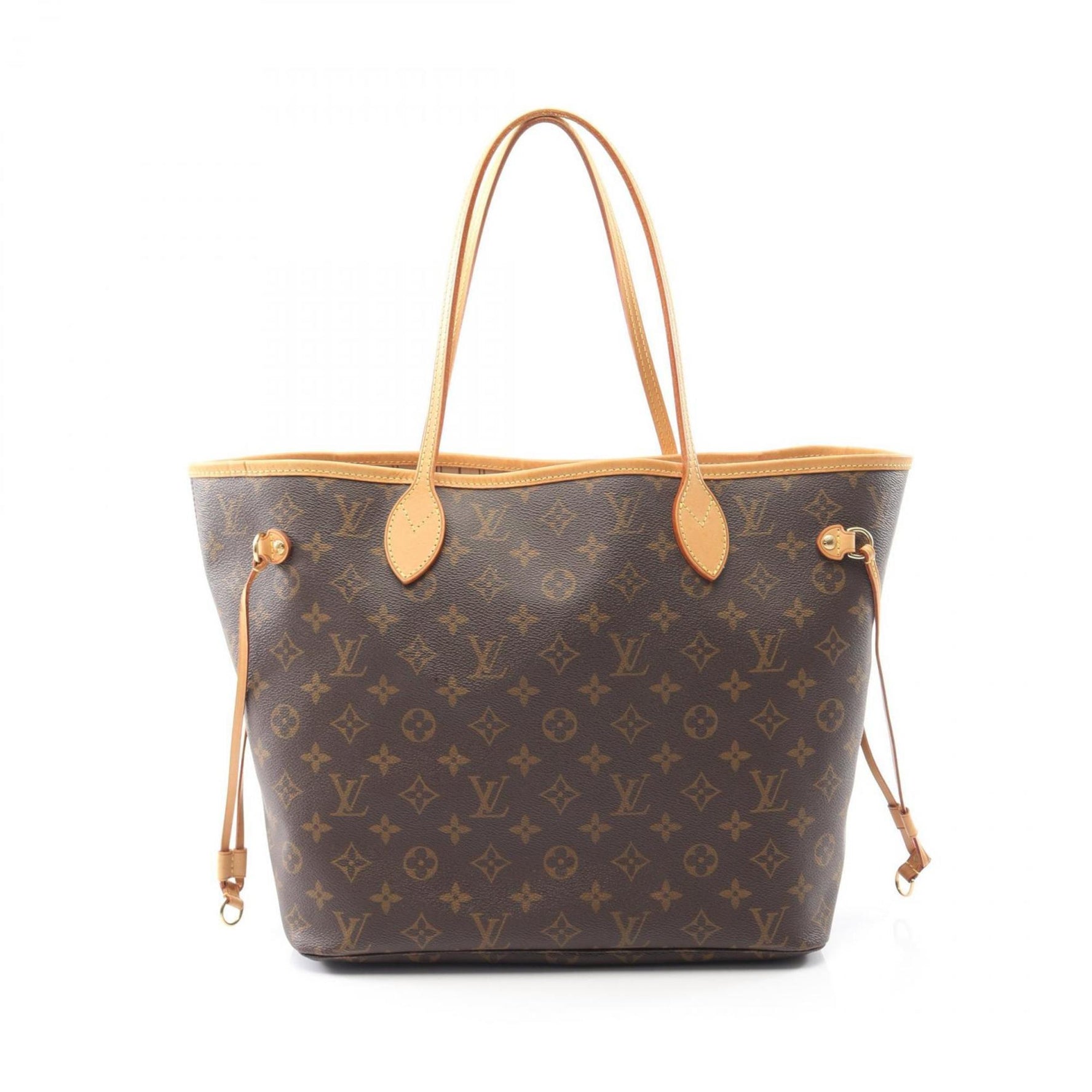 Louis Vuitton Neverfull MM Tote Bag, Coated Canvas and Leather, Monogram, Brown