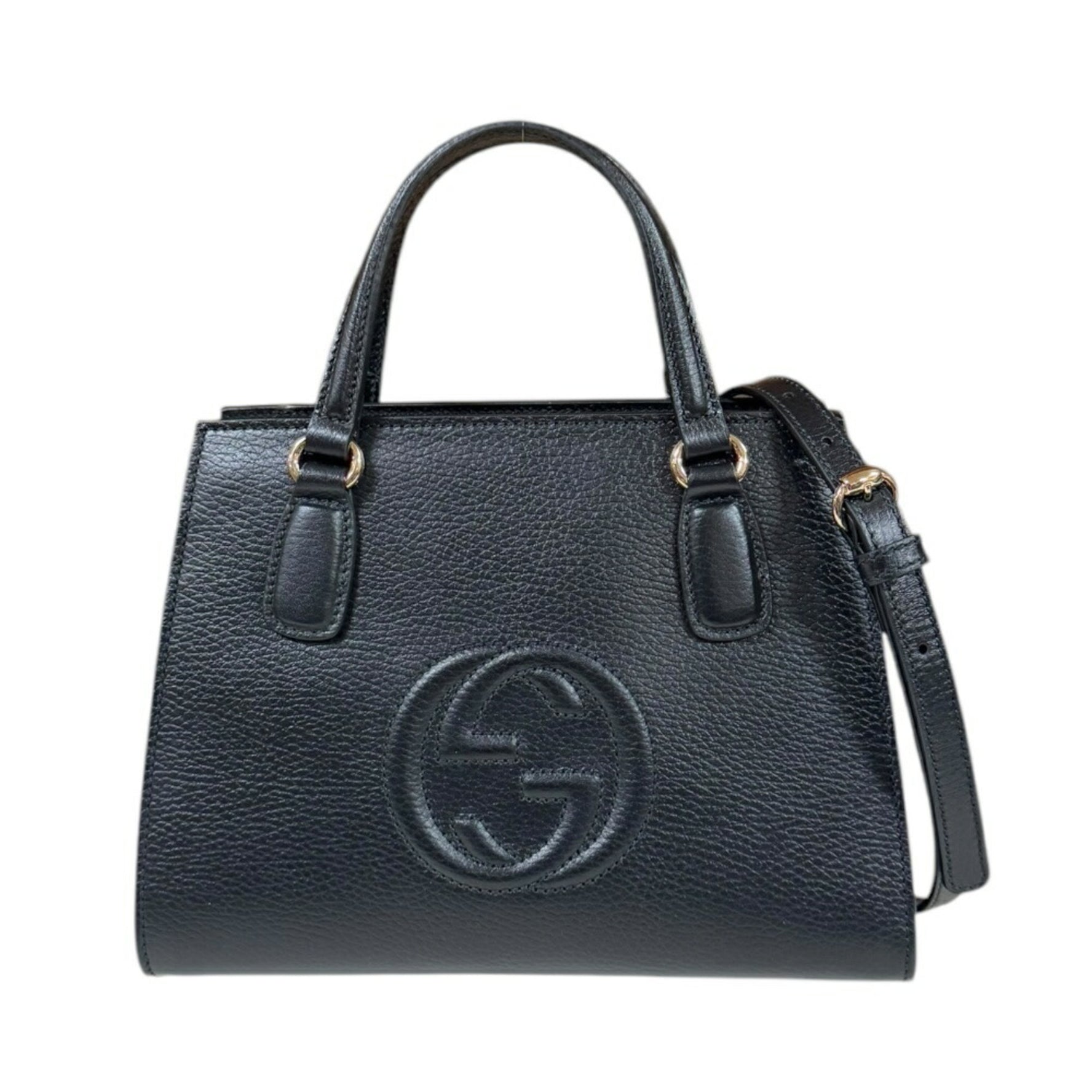 Gucci Interlocking G Soho Shoulder Bag Leather