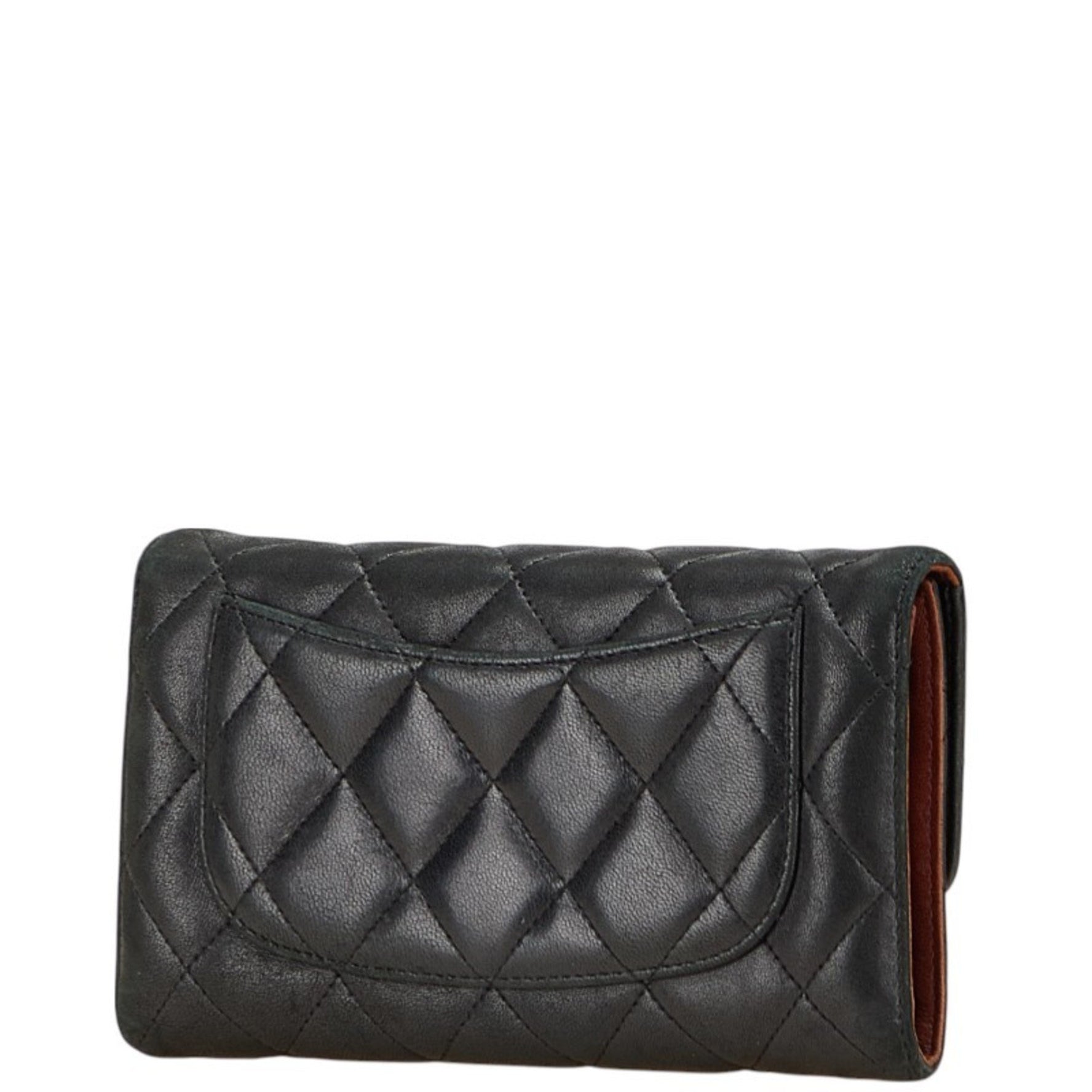 CHANEL Matelasse Coco Mark Long Wallet in Lambskin